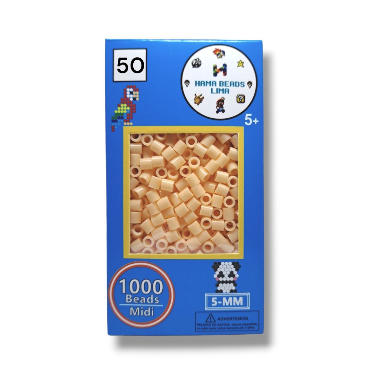 GENERICO - Hama Beads Paquete de 1000 Unidades Midi - 5mm