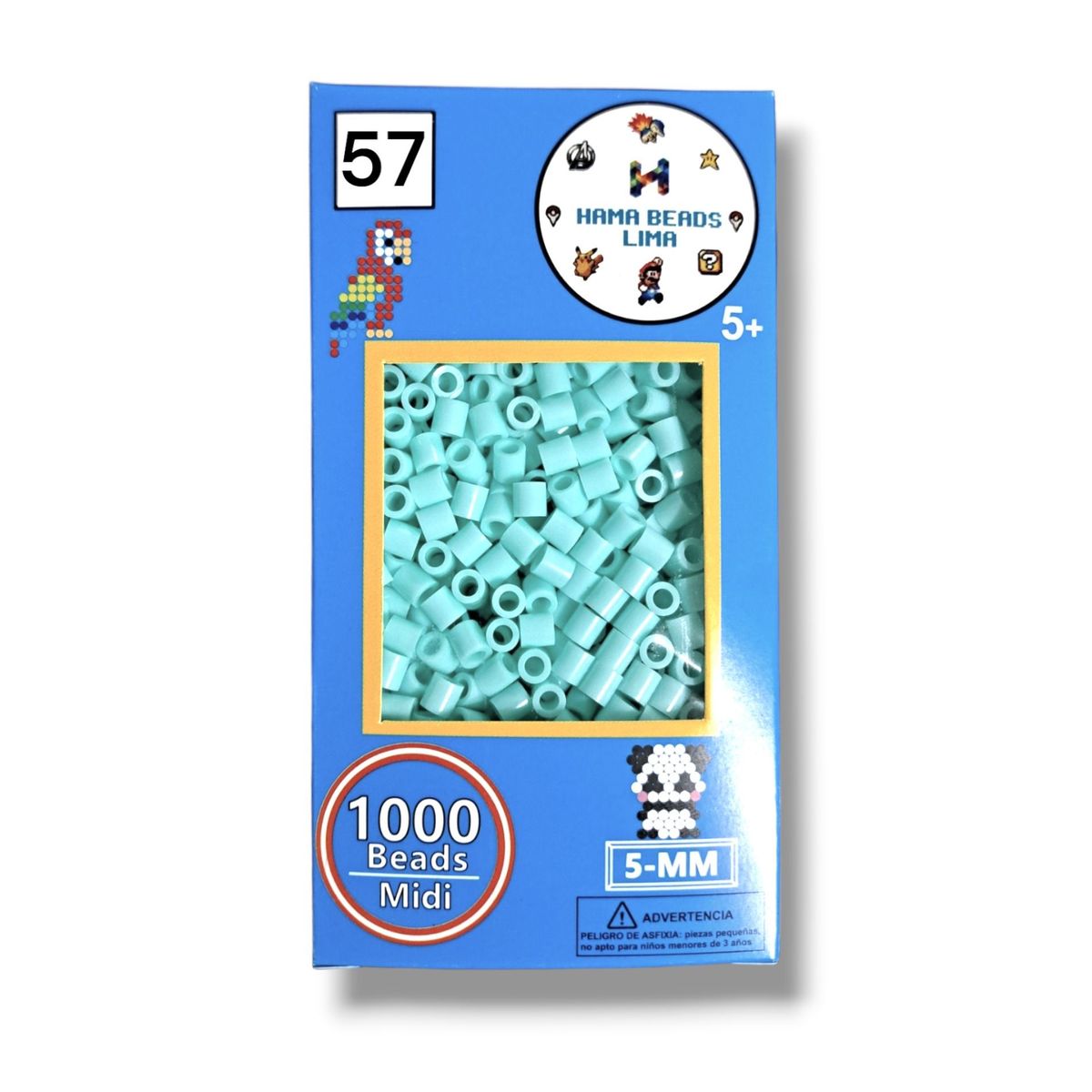 GENERICO - Hama Beads Paquete de 1000 Unidades Midi - 5mm