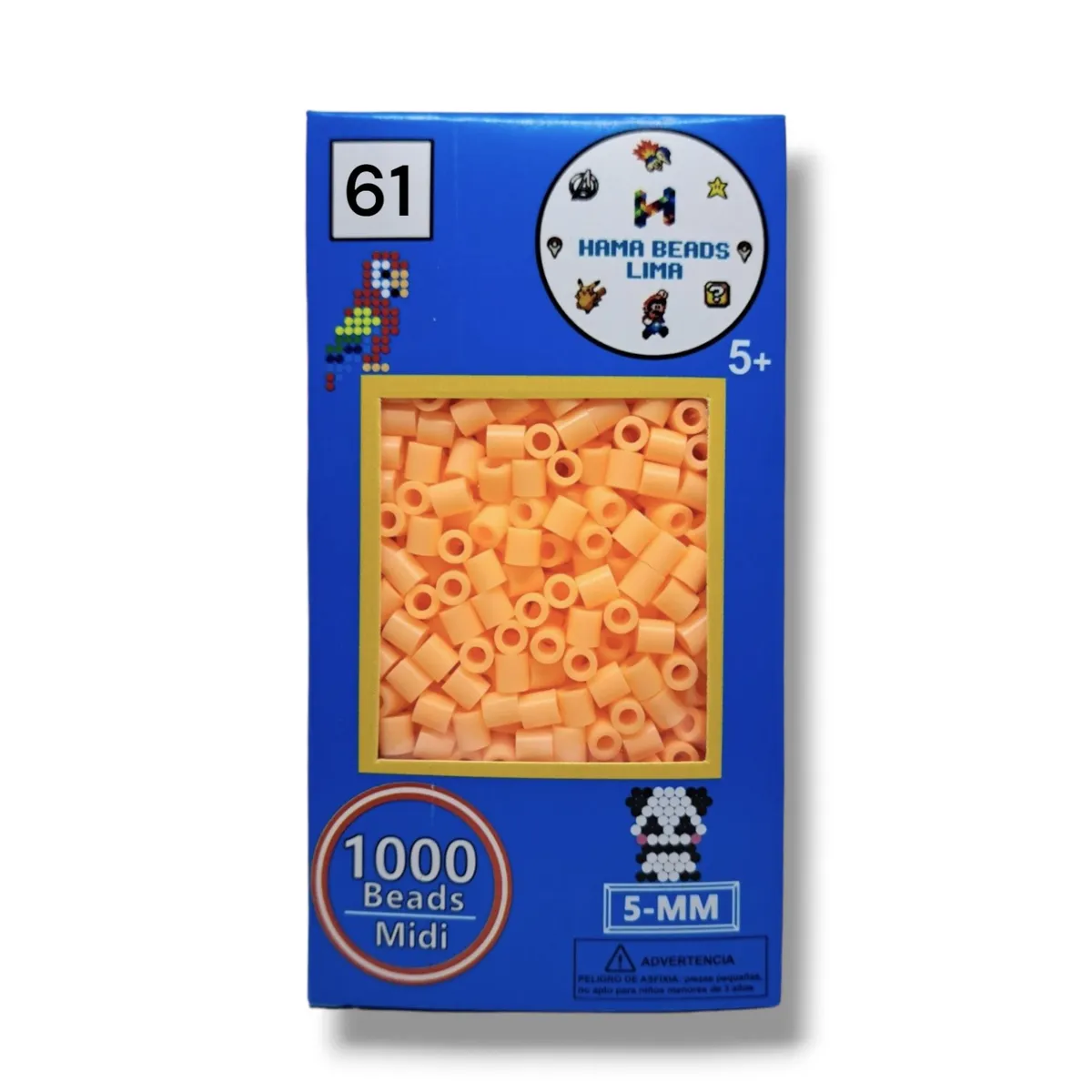 GENERICO - Hama Beads Paquete de 1000 Unidades Midi - 5mm