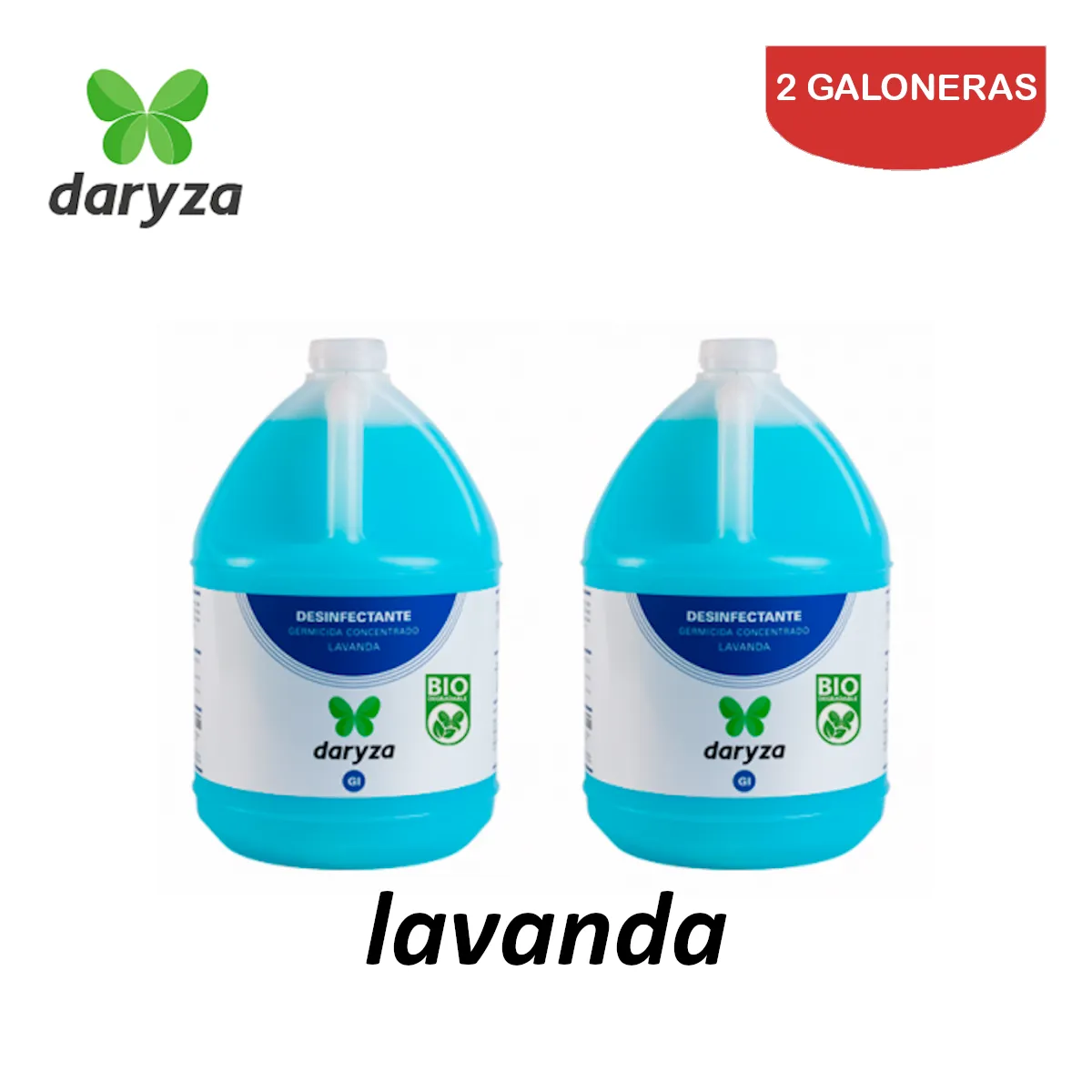 DARYZA - Desinfectante lavanda galón DARYZA. Pack 2 galoneras