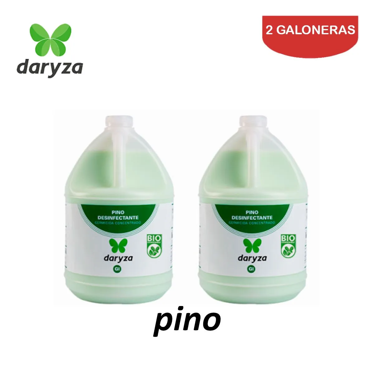 DARYZA - Desinfectante pino galón DARYZA. Pack 2 galoneras