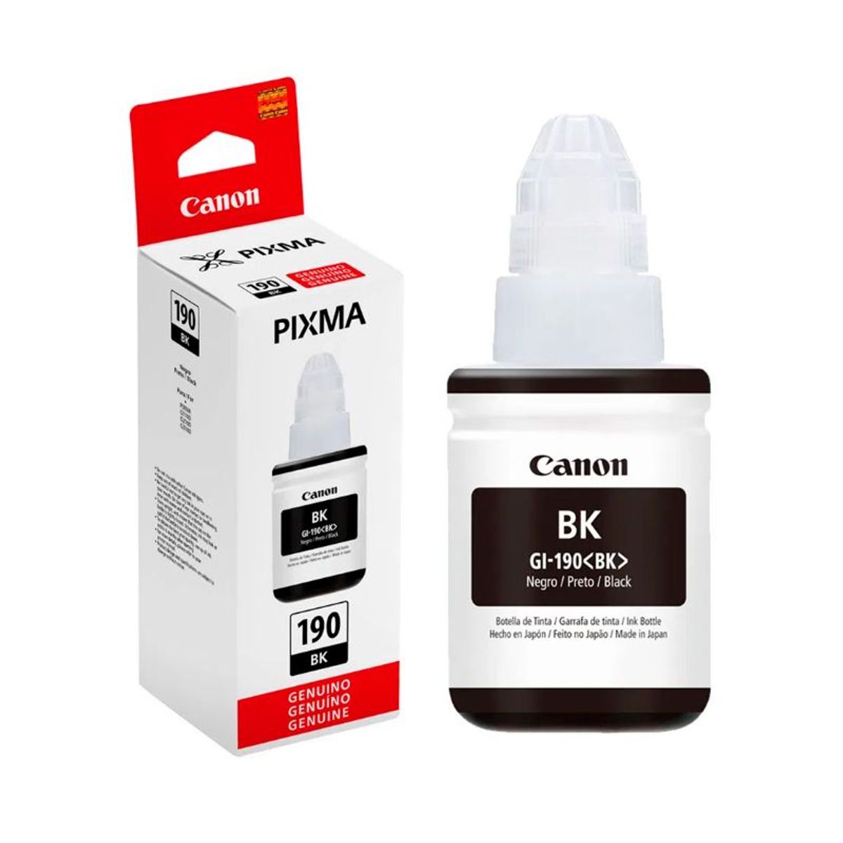 CANON - Botella de Tinta Canon GI-190BK Black 135ml
