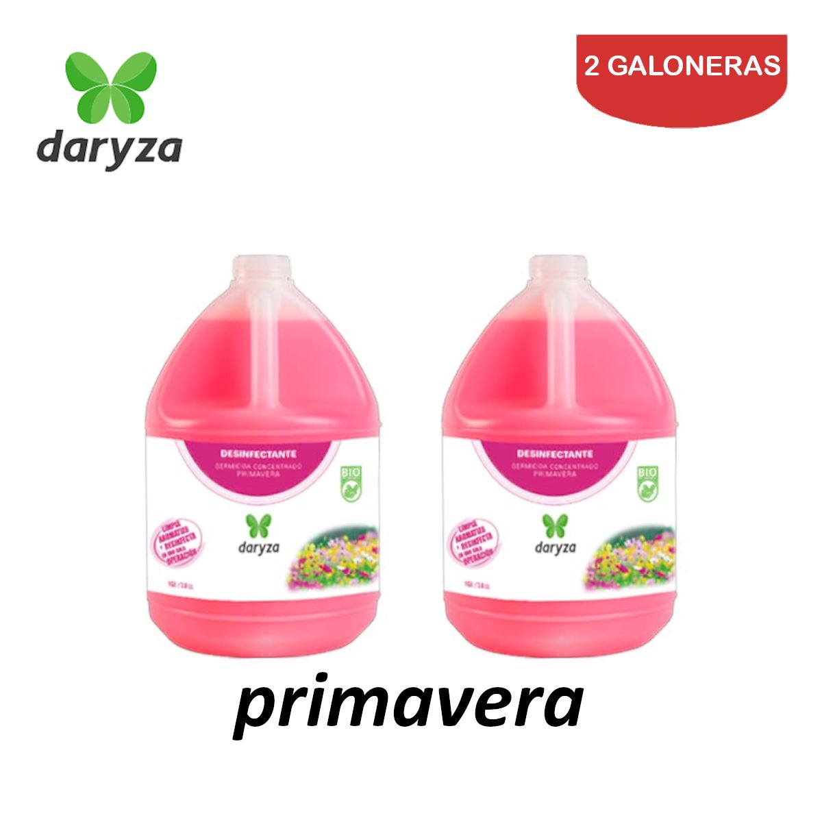 DARYZA - Desinfectante primavera galón DARYZA. Pack 2 galoneras