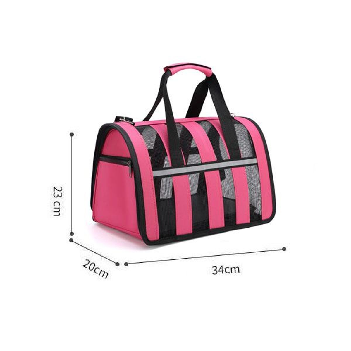 QUE PATAS PET SHOP - Bolso Plegable para Mascota Rosado