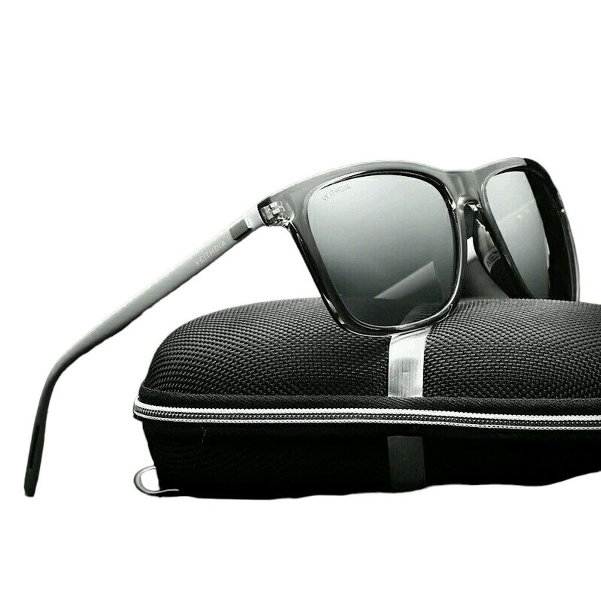 VEITHDIA - Lentes sol Veithdia retro polarizado Uv400 aluminio HD