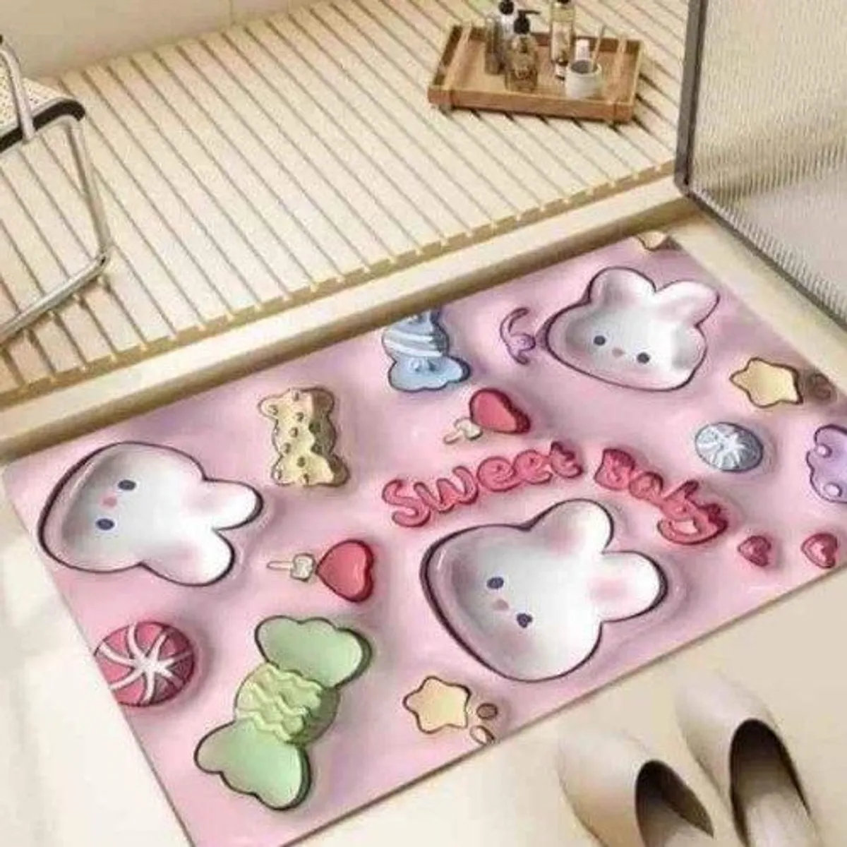 GENERICO - Alfombra  modernas 3D tapete antideslizante