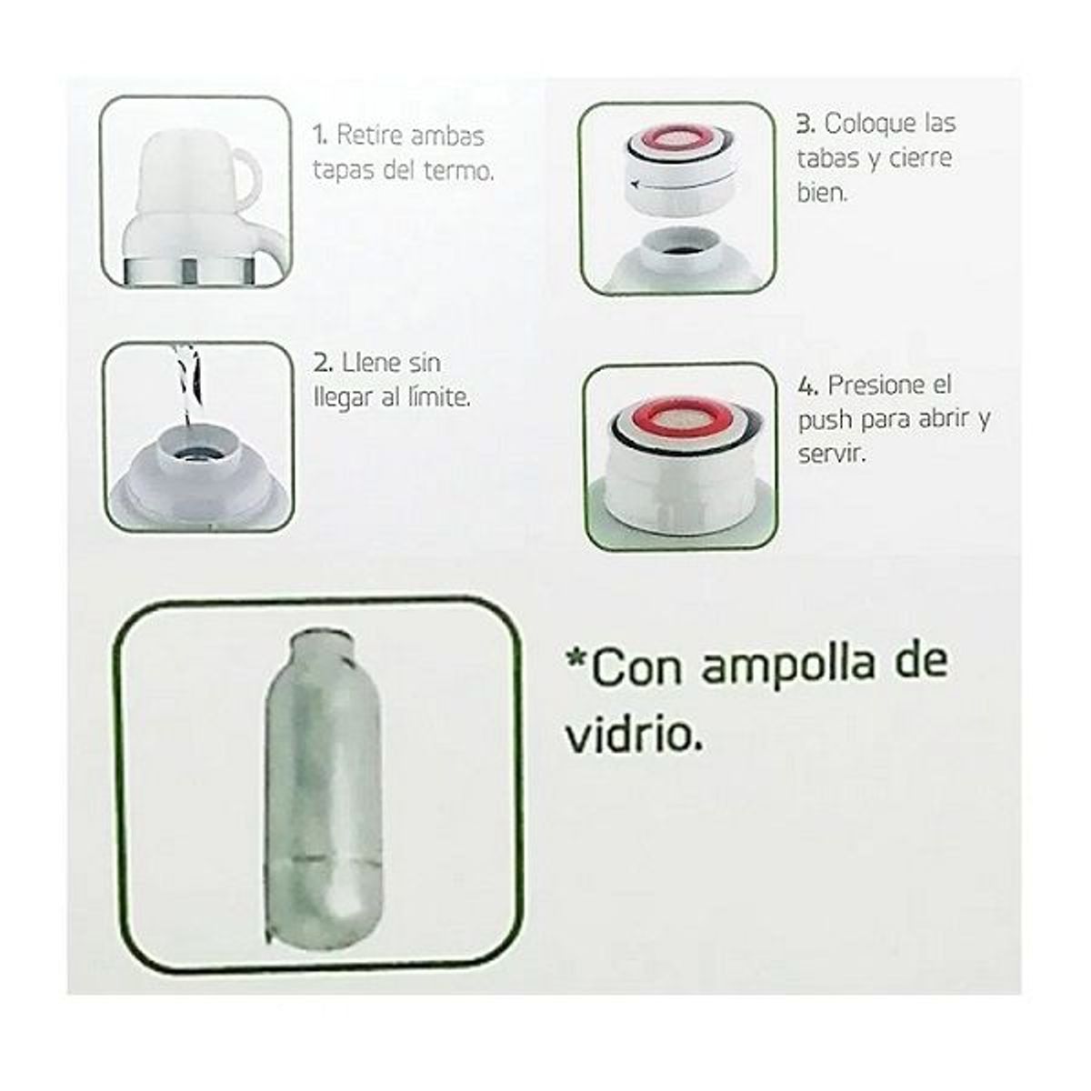 FACUSA - Termo 3.20 lt. Acero inoxidable Facusa con 2 asas