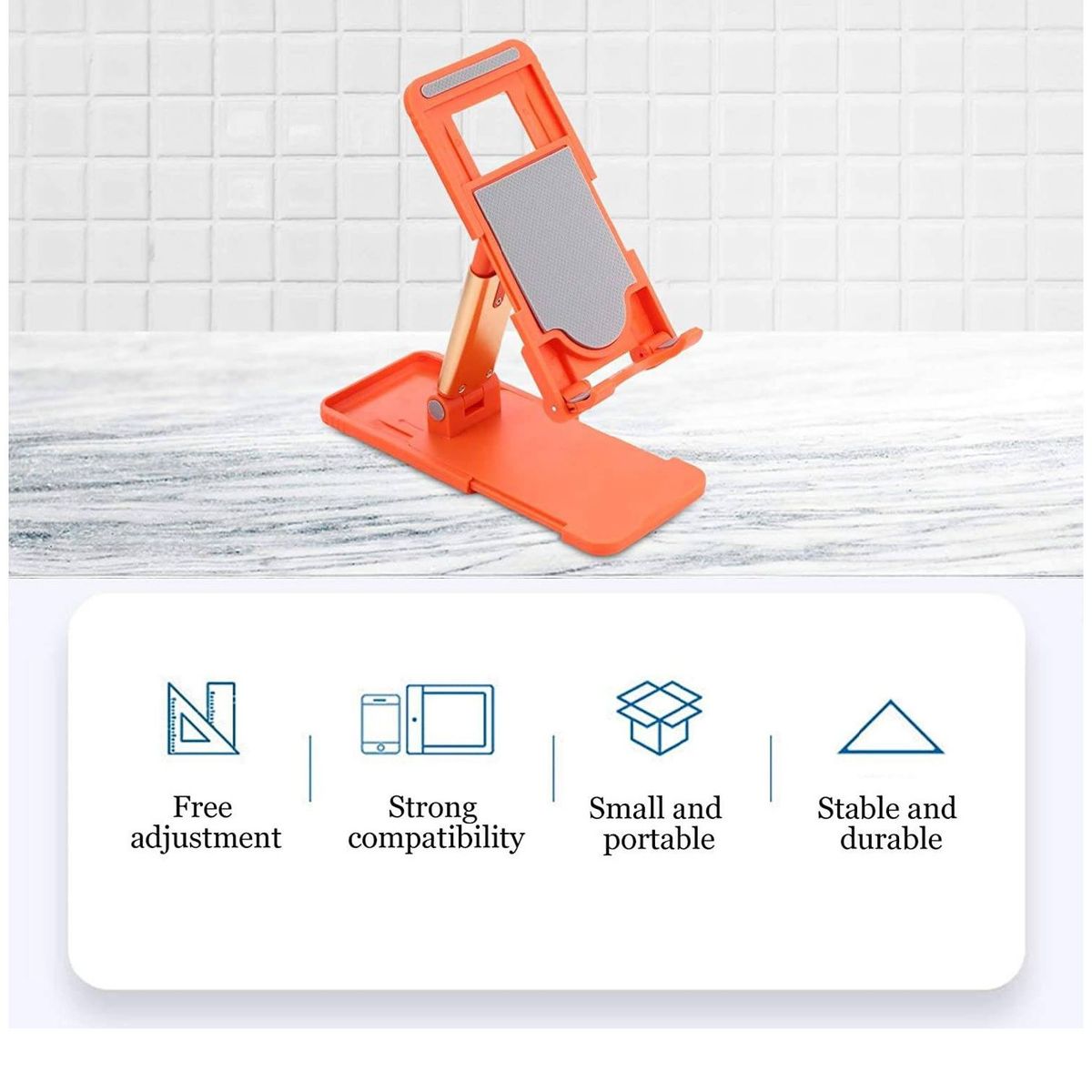 GENERICO - Soporte Ajustable Para Celular y Tablet Plegable