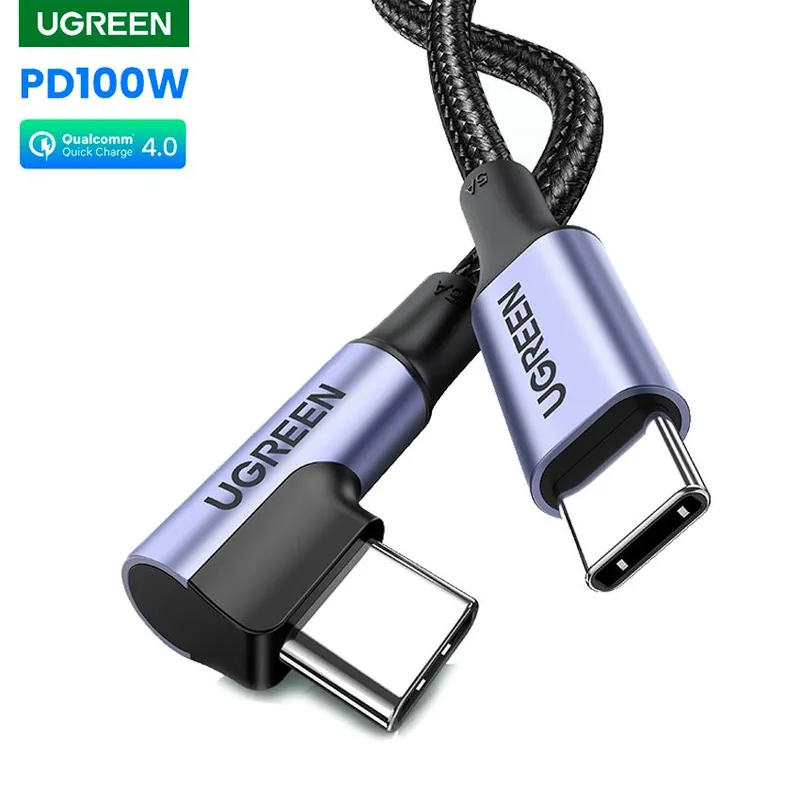 UGREEN - Cable Ugreen Carga Rápida PD100W 5A Usb Tipo C QC40 Nylon 2m