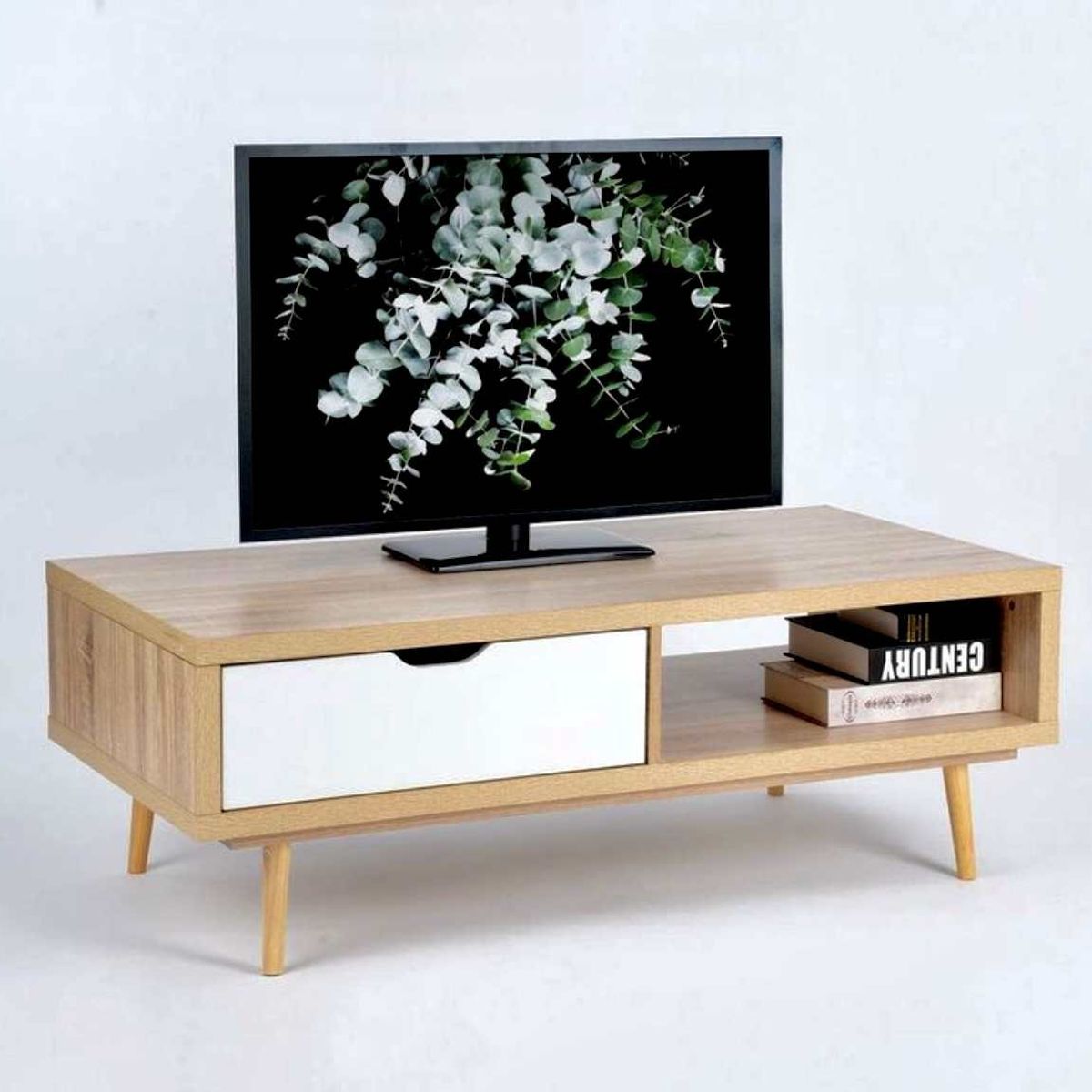 VENTITAS HOME - Mesa de TV Vintage 50” Luna 1 Ventitas Home Cajón Color Duna