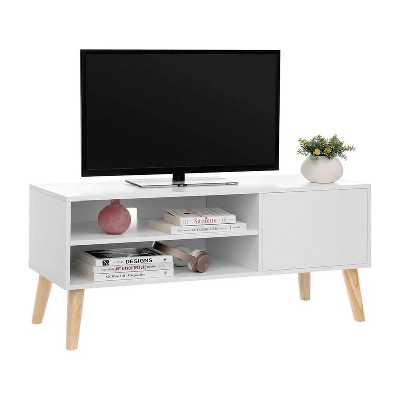 VENTITAS HOME - Mesa de TV Vintage 60” Escocia Ventitas Home Color Blanco