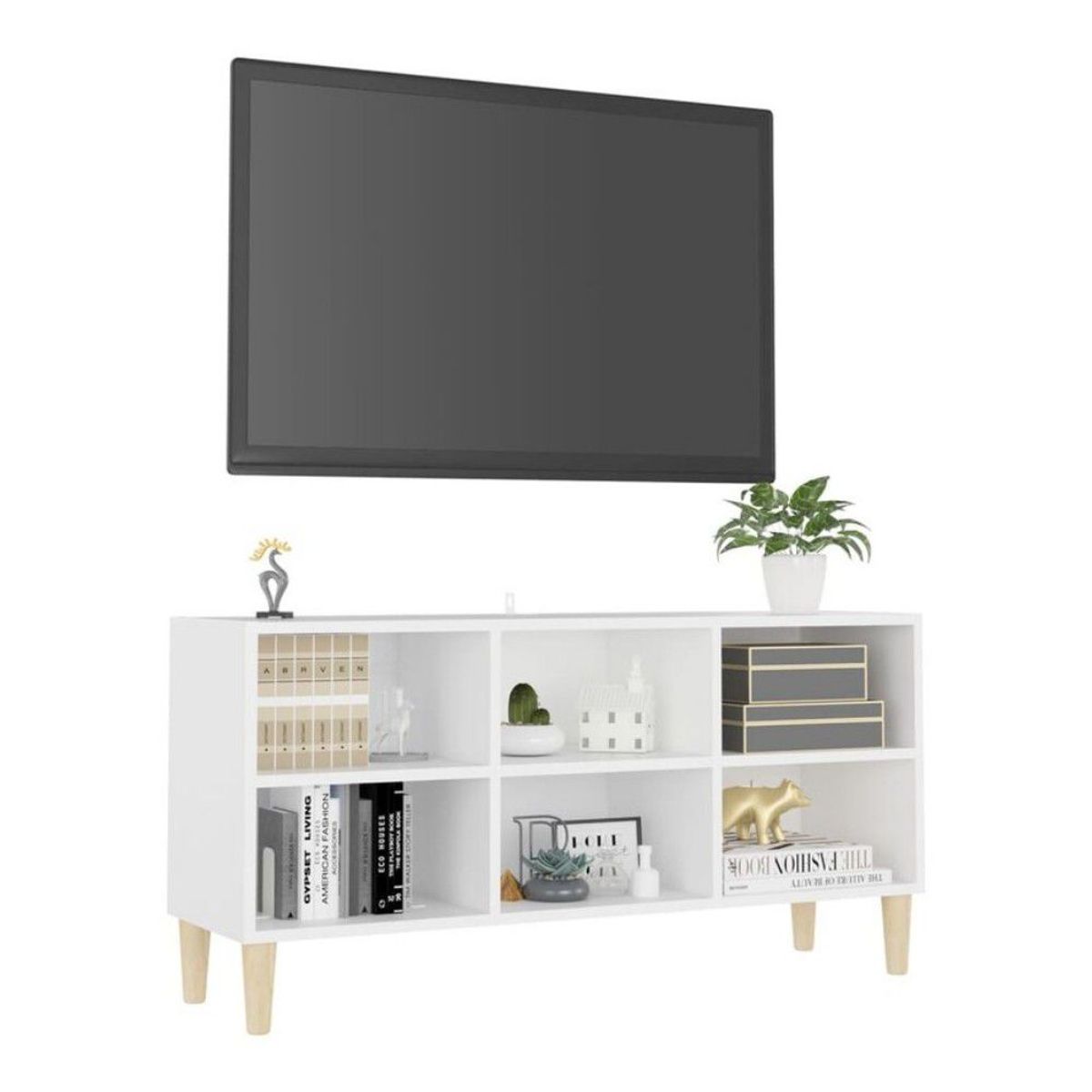 VENTITAS HOME - Mesa de TV 75 Jimbo Ventitas Home Blanco