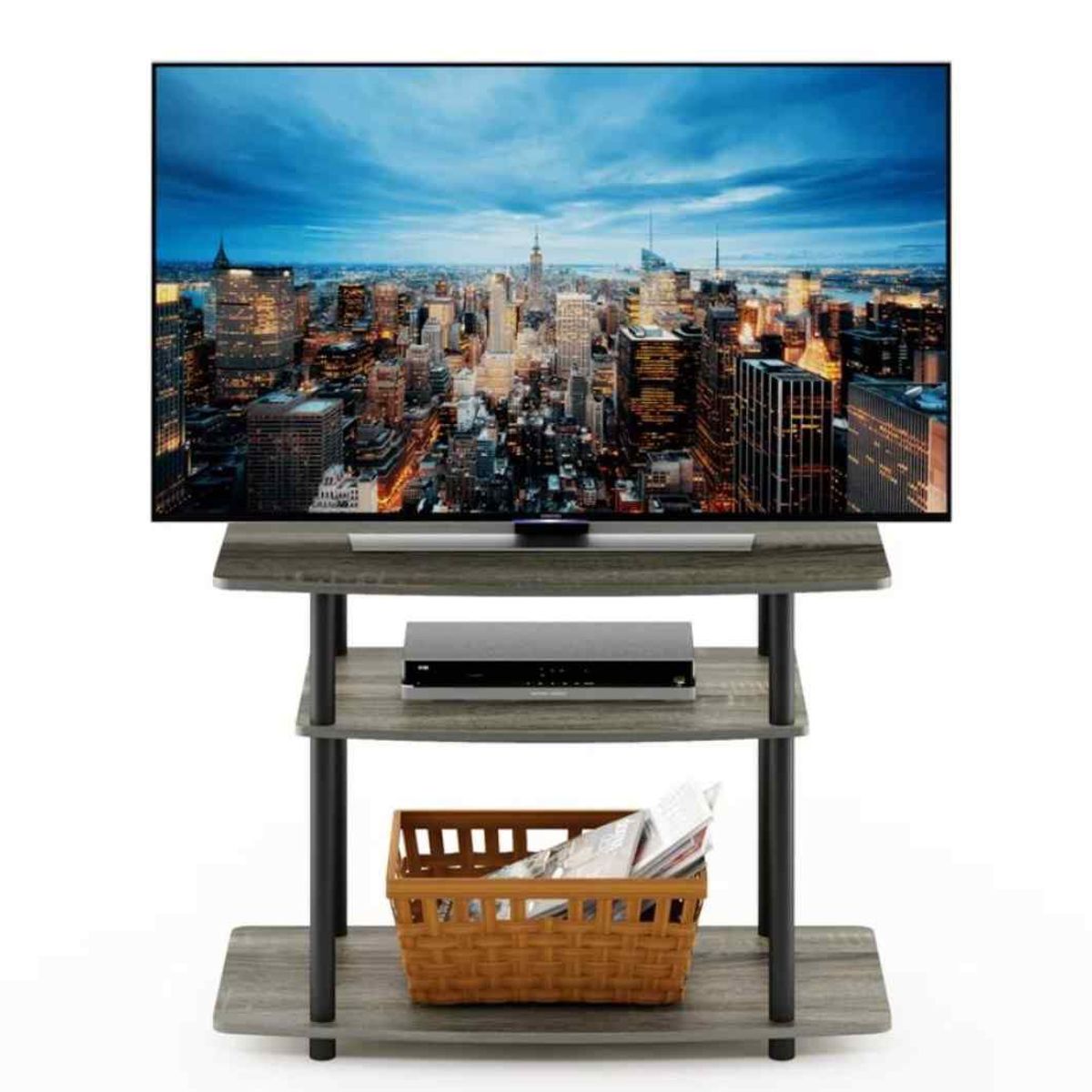 VENTITAS HOME - Mesa de Tv Industrial 75 Vanessa Ventitas Home Siena y Negro