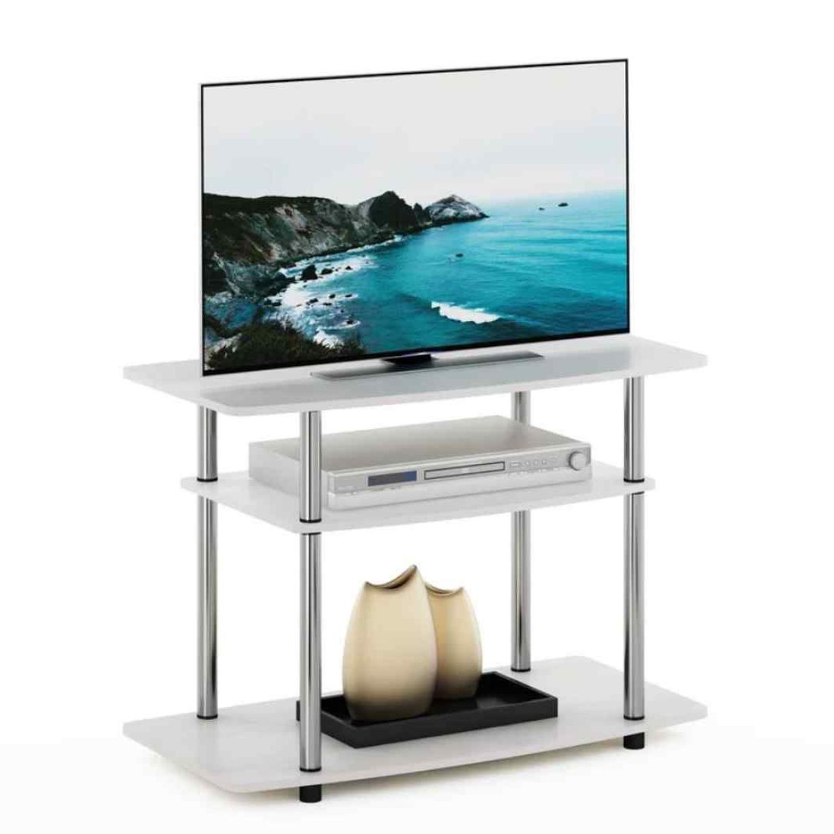 VENTITAS HOME - Mesa de Tv Industrial 75 Vanessa Ventitas Home Blanco