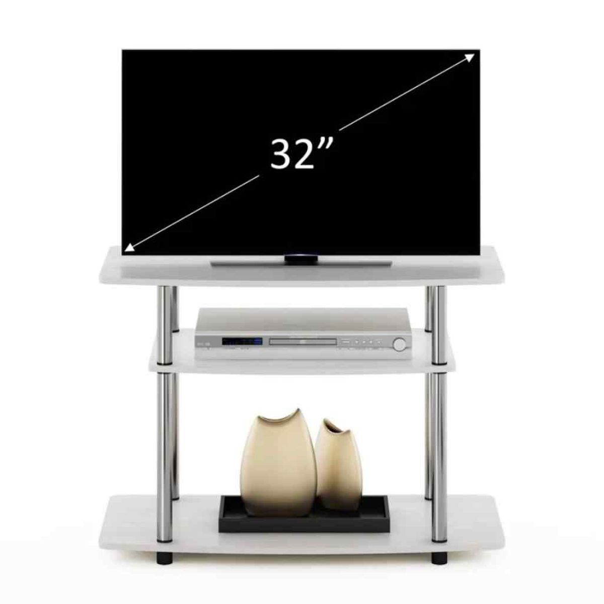 VENTITAS HOME - Mesa de Tv Industrial 75 Vanessa Ventitas Home Blanco