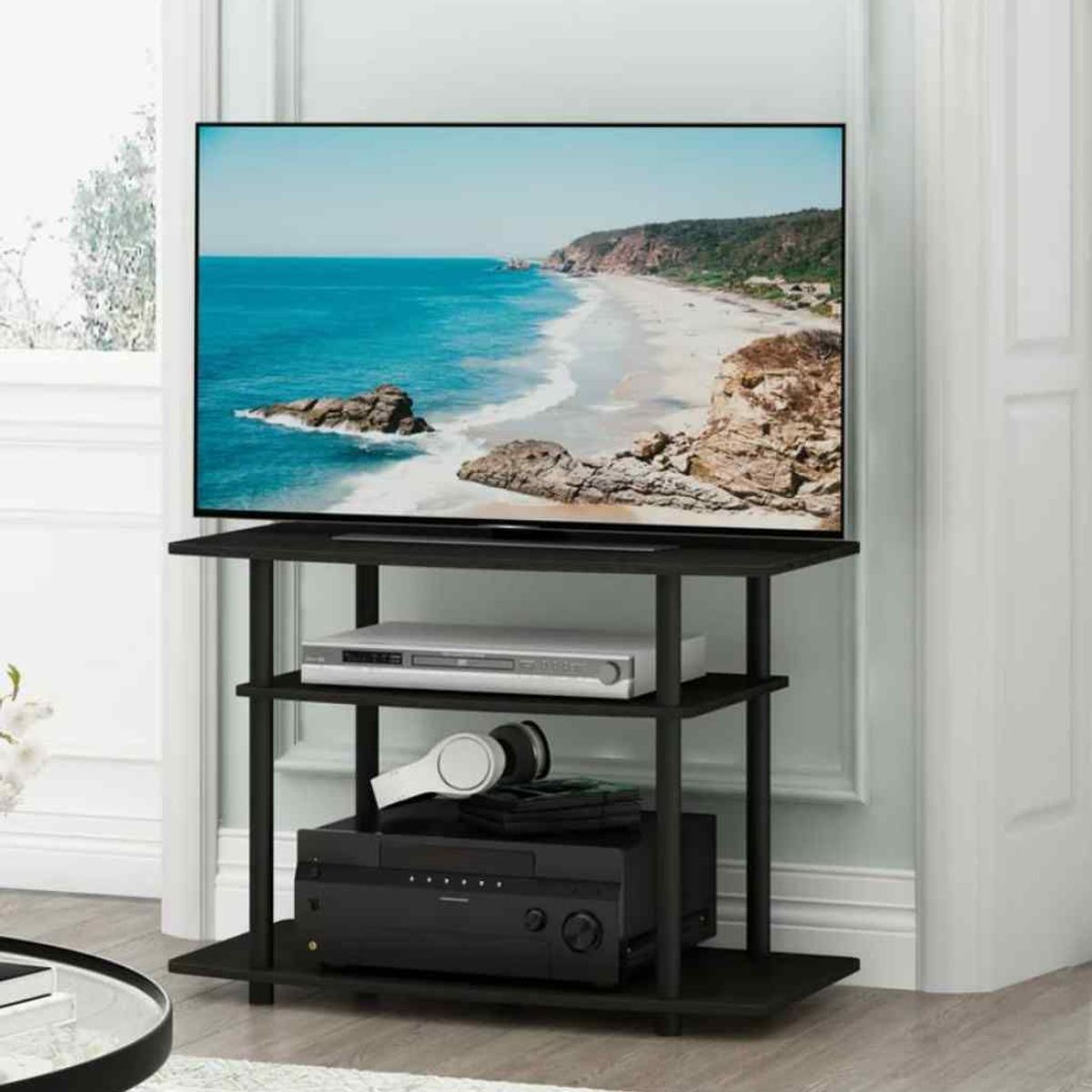 VENTITAS HOME - Mesa de Tv Industrial 75 Vanessa Ventitas Home Negro