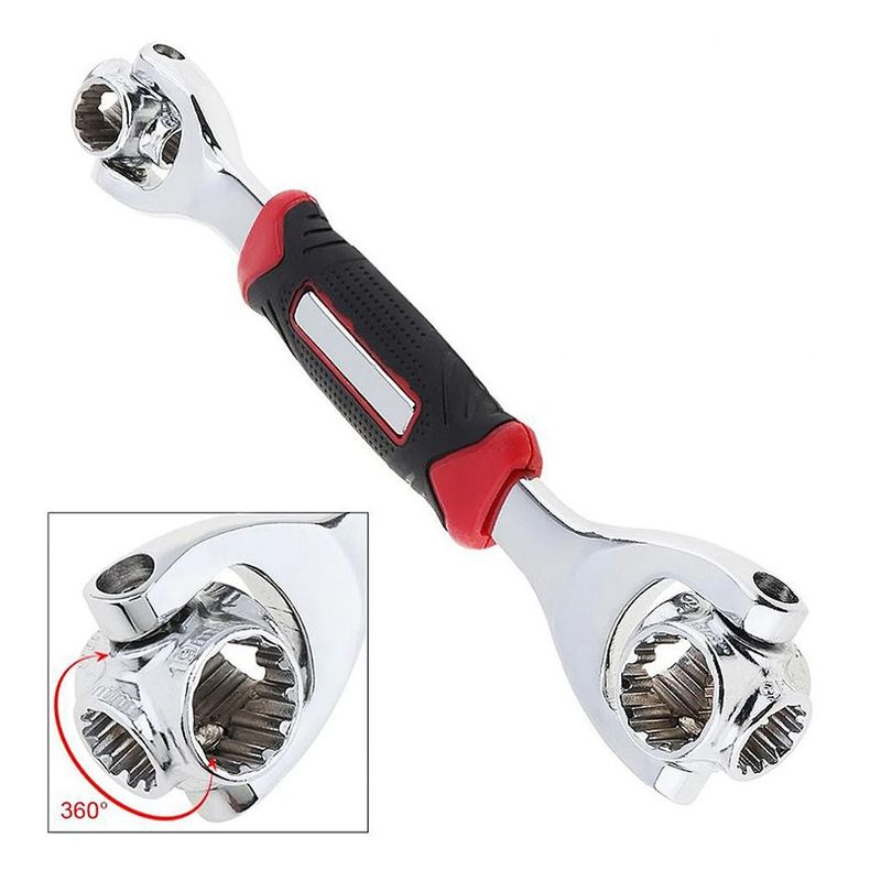 OEM - Llave Universal 48 en 1 Multifunción con Cabezal Giratorio 360 Grados