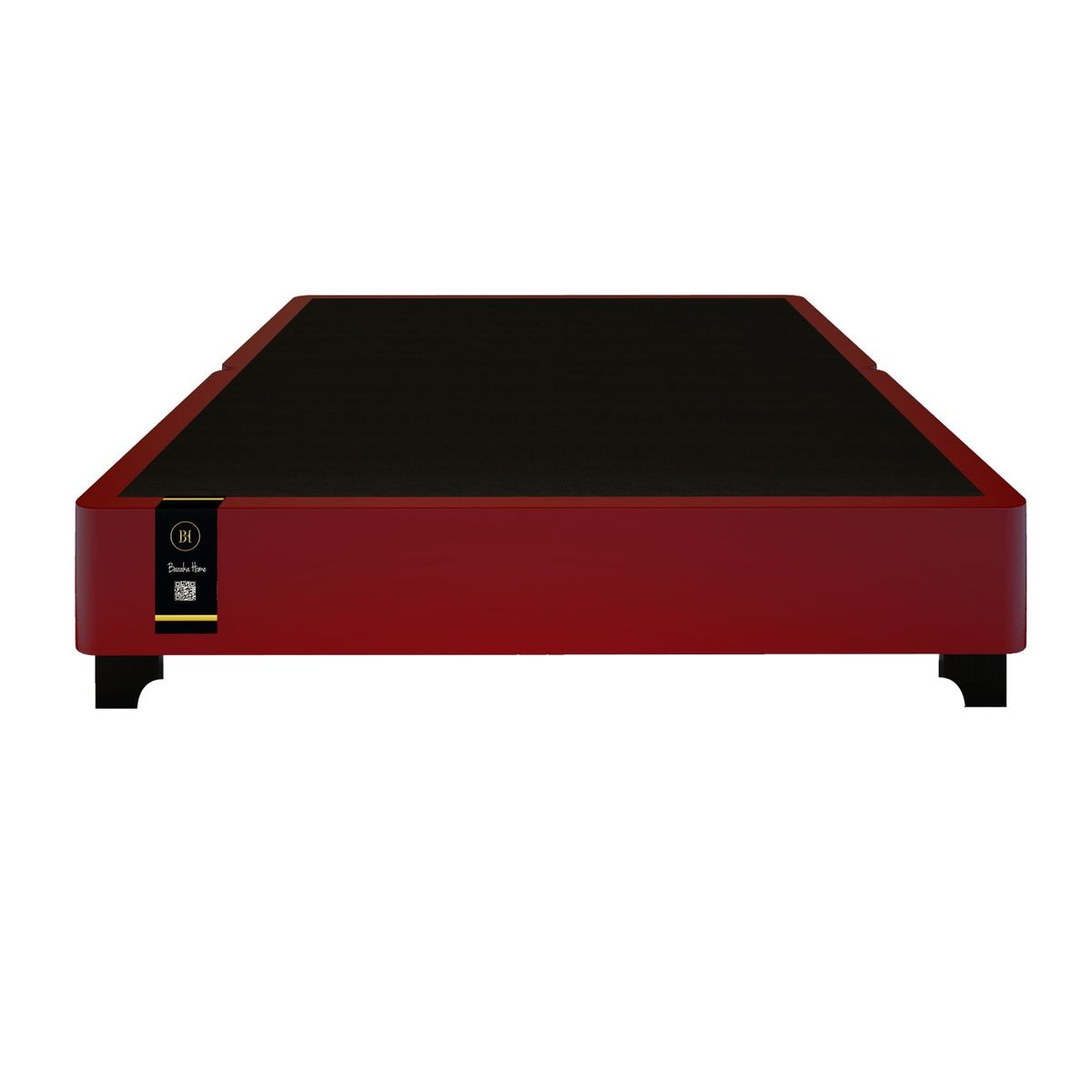 BARAKA HOME - Base De Cama Luton Queen Americano 153 x 203 2 Piezas - Rojo