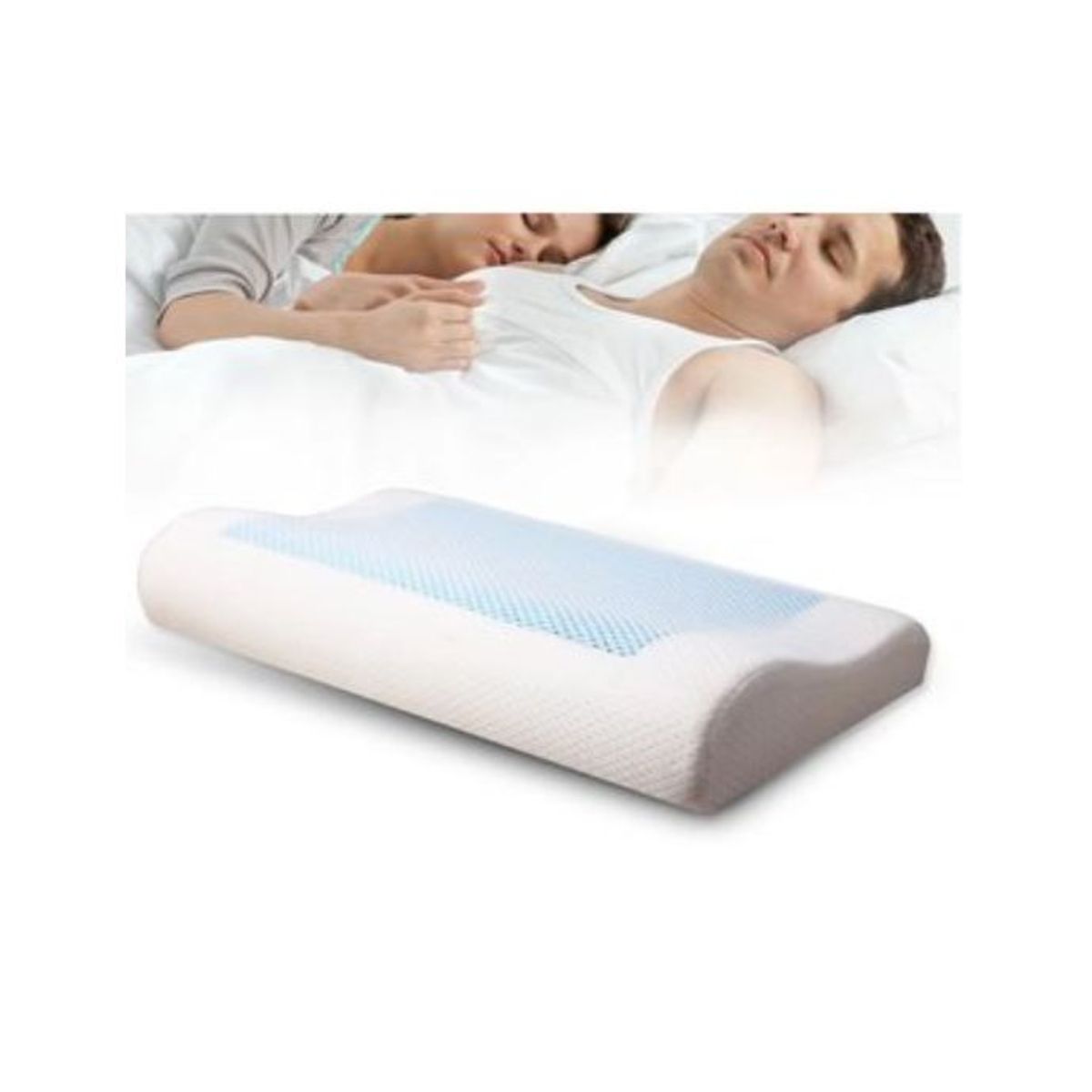 GENERICO - Almohada de espuma viscoelástica de rebote lento para el Cervical.