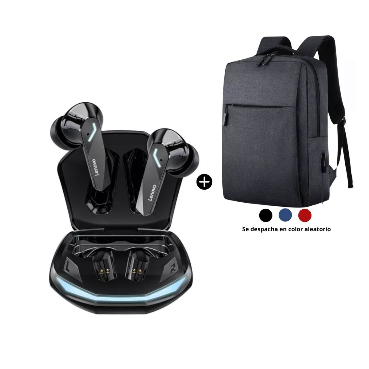 LENOVO - Audifono Bluetooth Lenovo GM2 Pro Gamer  Mochila Basic Regalo