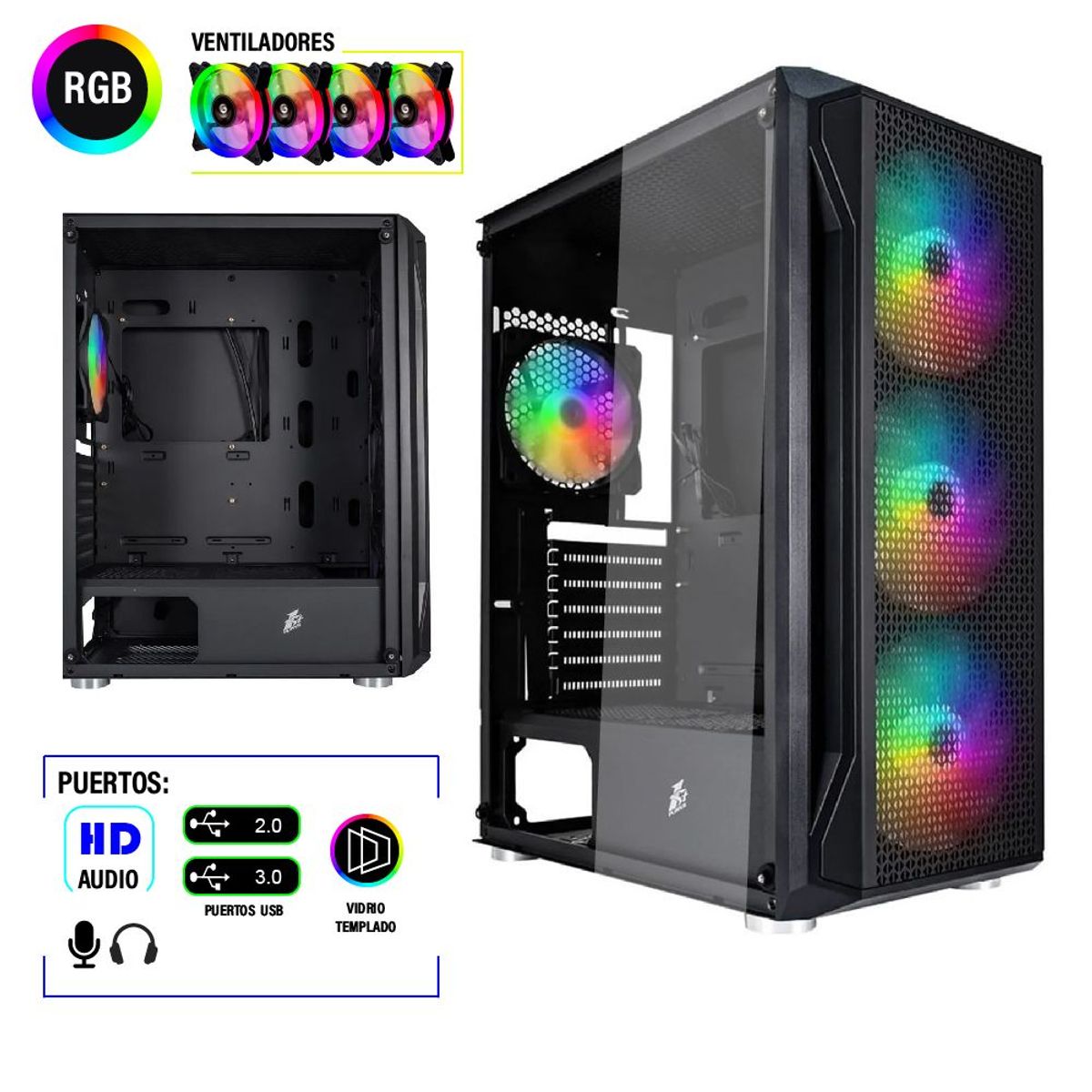 1ST PLAYER - Case Gamer 1stplayer X5 Negro