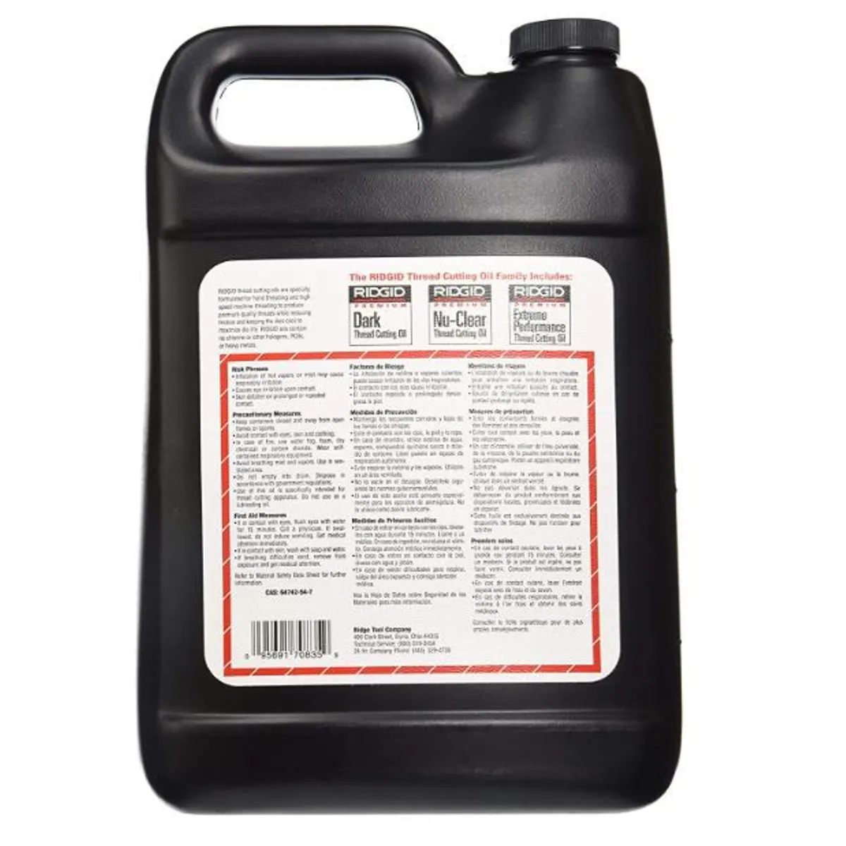 RIDGID - Aceite de corte de rosca Nu-Clear, 1 galón, 70835 Ridgid