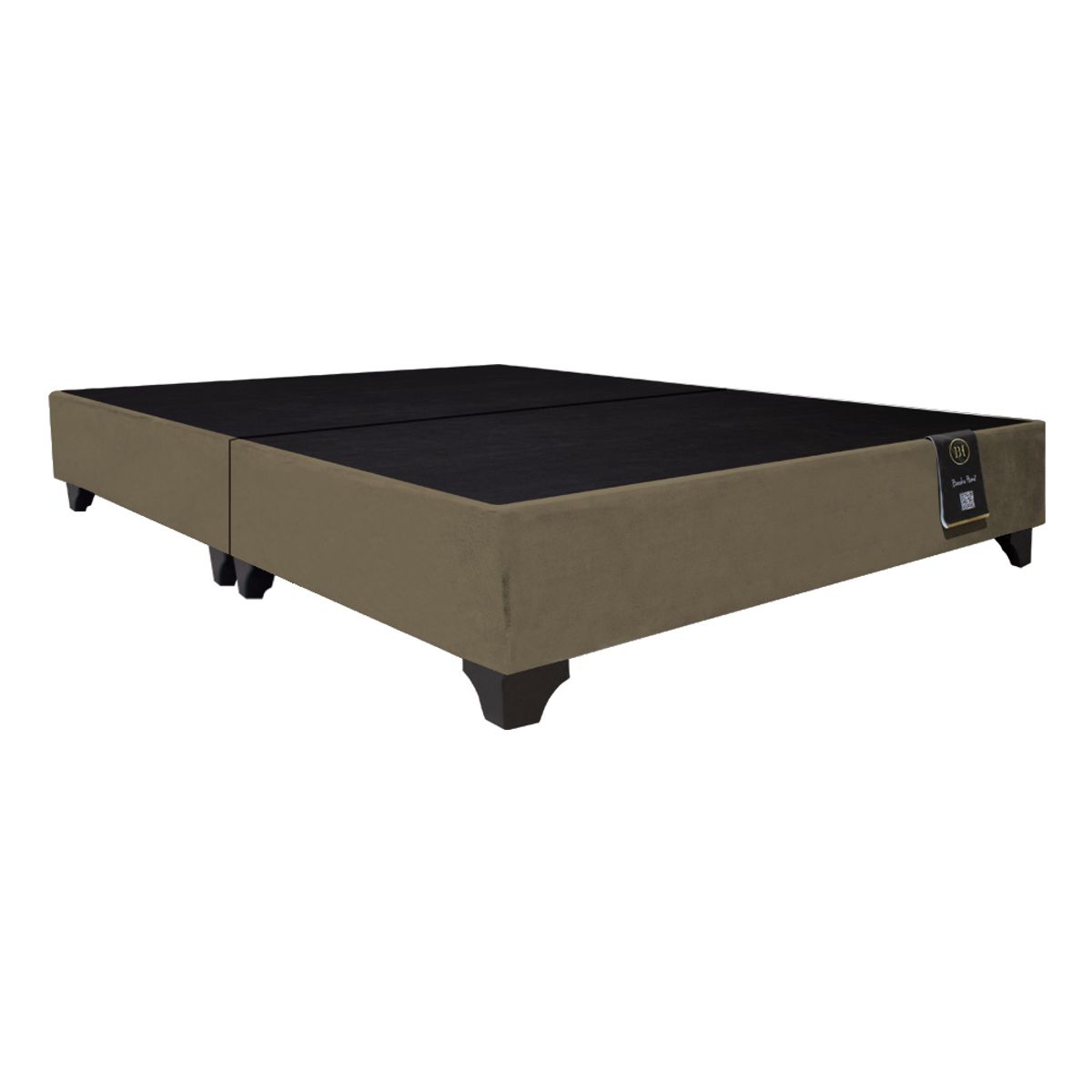 BARAKA HOME - Base De Cama Luton King Americano 198 x 203 2Piezas - Beige Oscuro