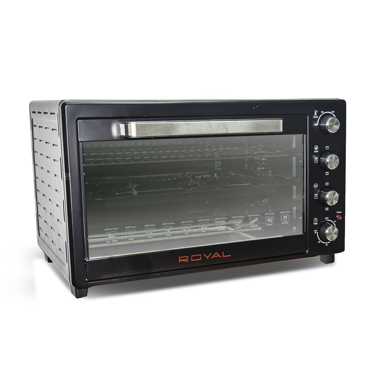 ROYAL - HORNO ELÉCTRICO ROYAL DE 63 LITROS RY-630TO - NEGRO