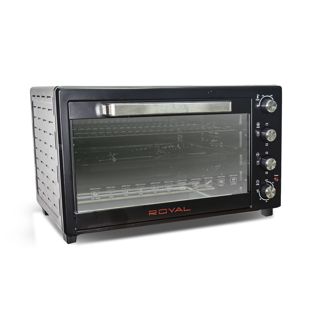 ROYAL - HORNO ELÉCTRICO ROYAL DE 63 LITROS RY-630TO - NEGRO