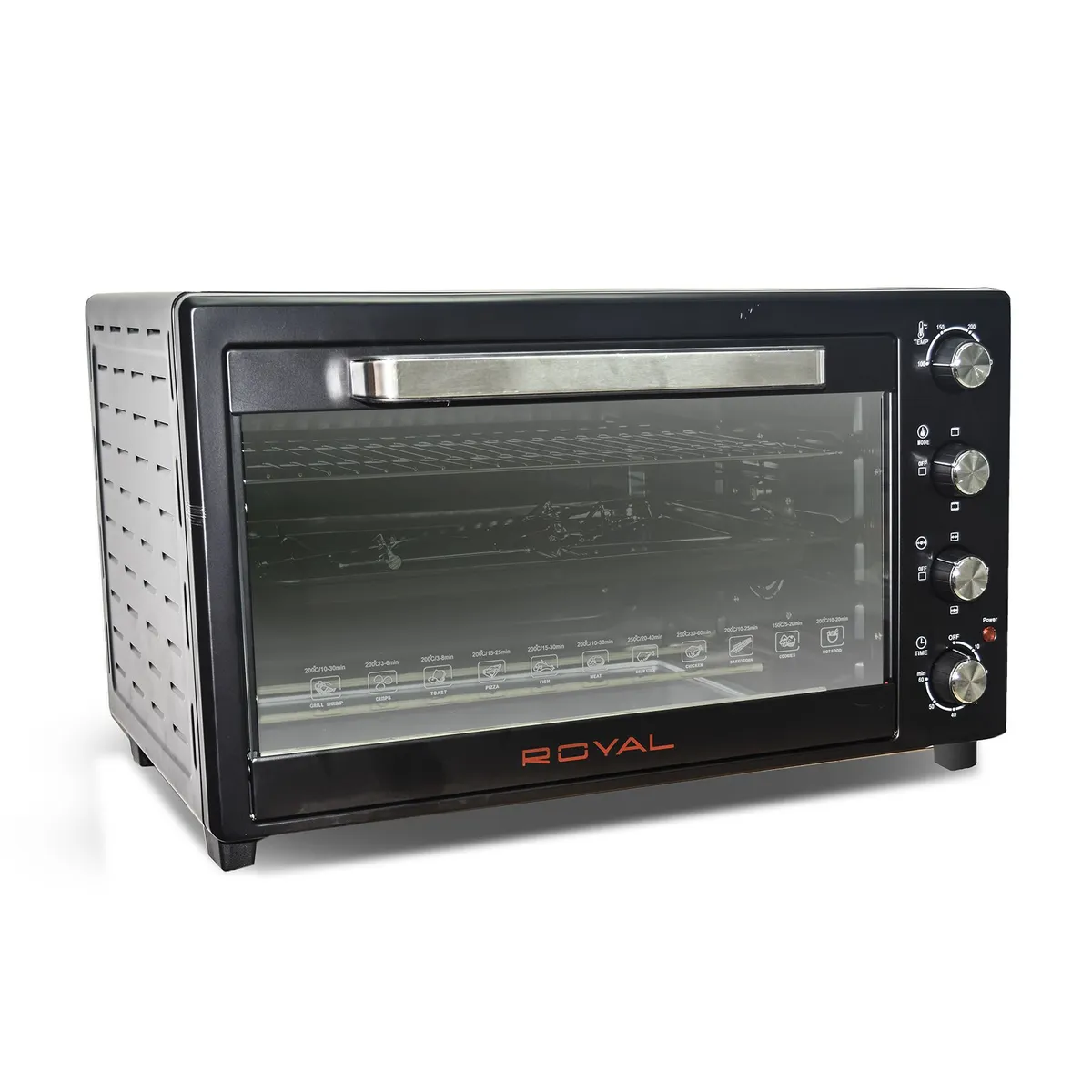 ROYAL - HORNO ELÉCTRICO ROYAL DE 63 LITROS RY-630TO - NEGRO
