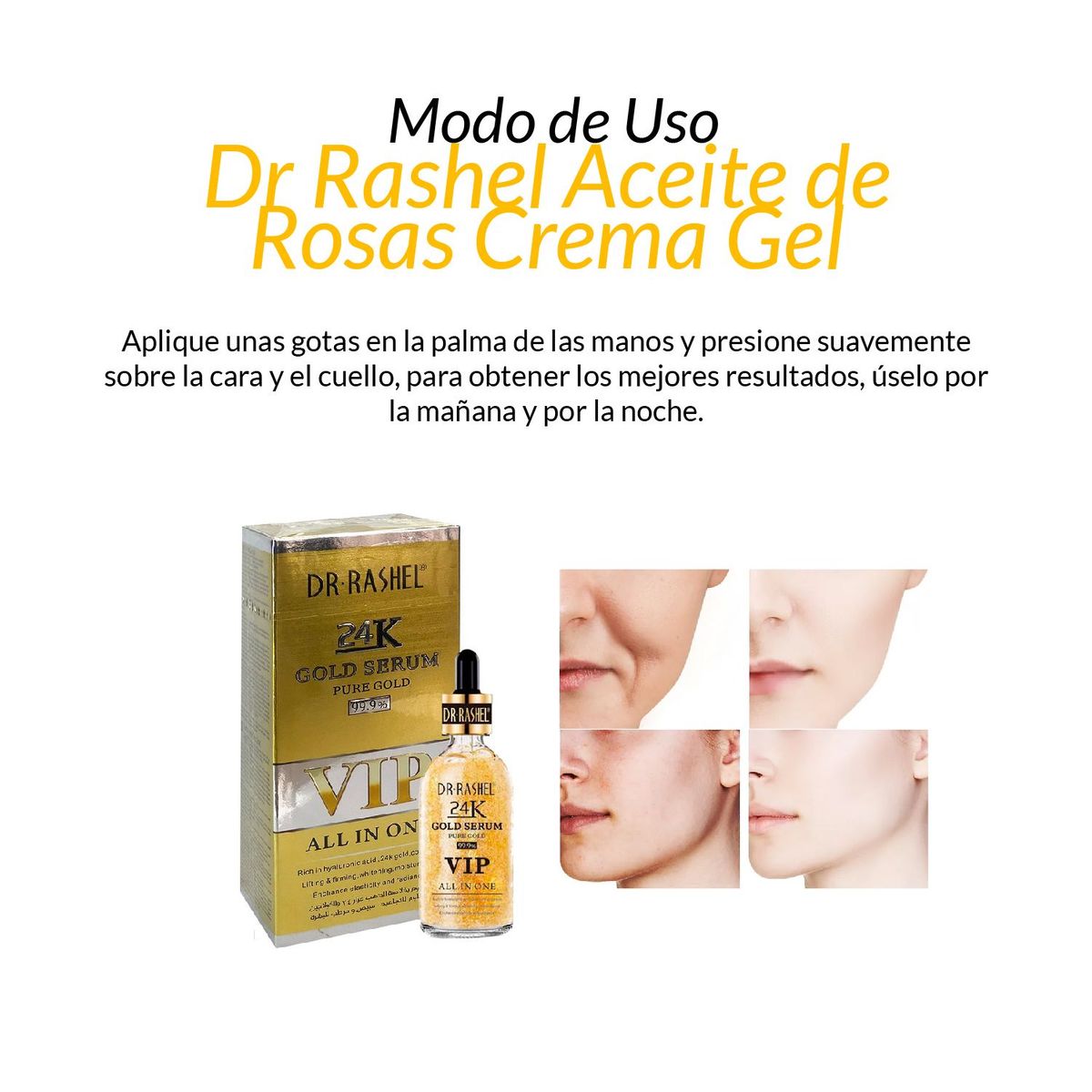 GENERICO - 3 Serum de Oro 99 Blanqueador 24K - Dr Rashel. 50 gramos