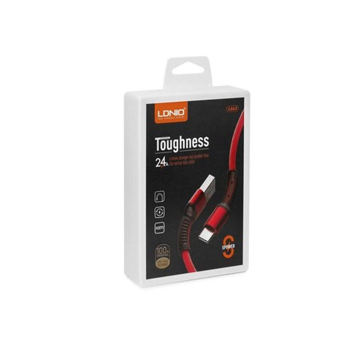 LDNIO - CABLE LDNIO LS63 CARGA RÁPIDA 2.4A USB  A TIPO-C