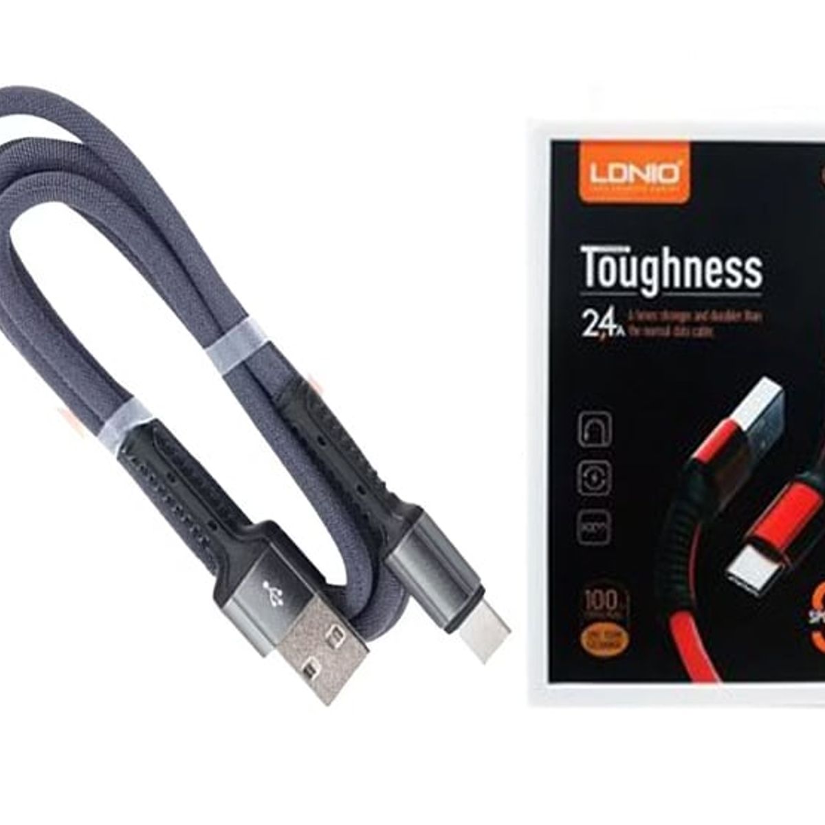 LDNIO - CABLE LDNIO LS63 CARGA RÁPIDA 2.4A USB  A TIPO-C