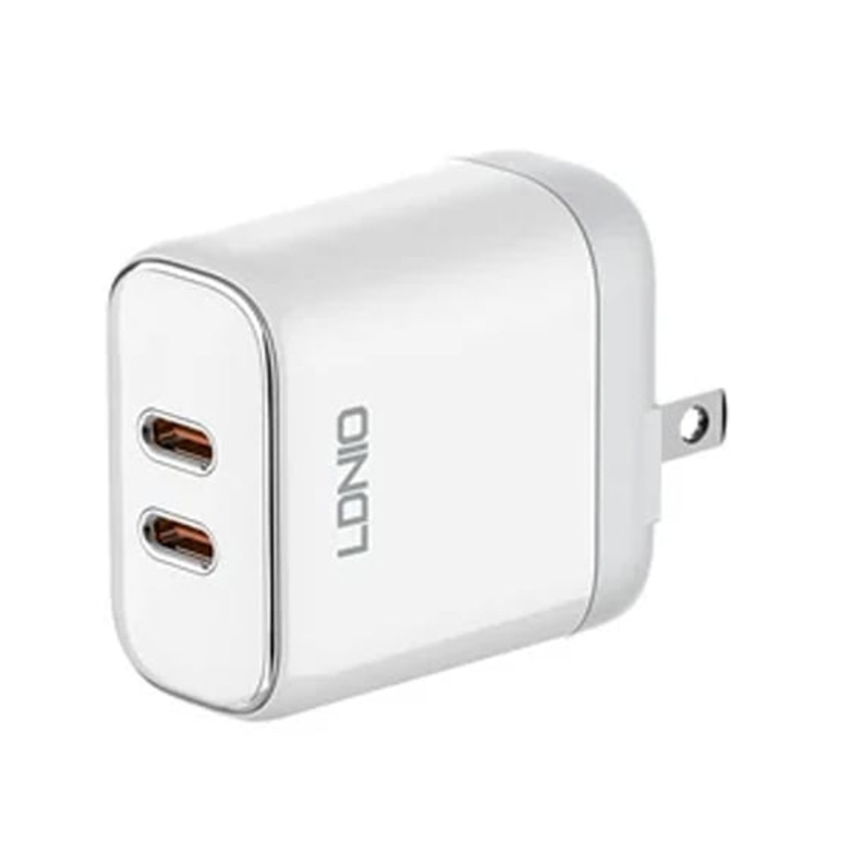LDNIO - CARGADOR 35W MFI LDNIO A2528M 2XUSB-C- USB-C PARA LIGHTNING BLANCO
