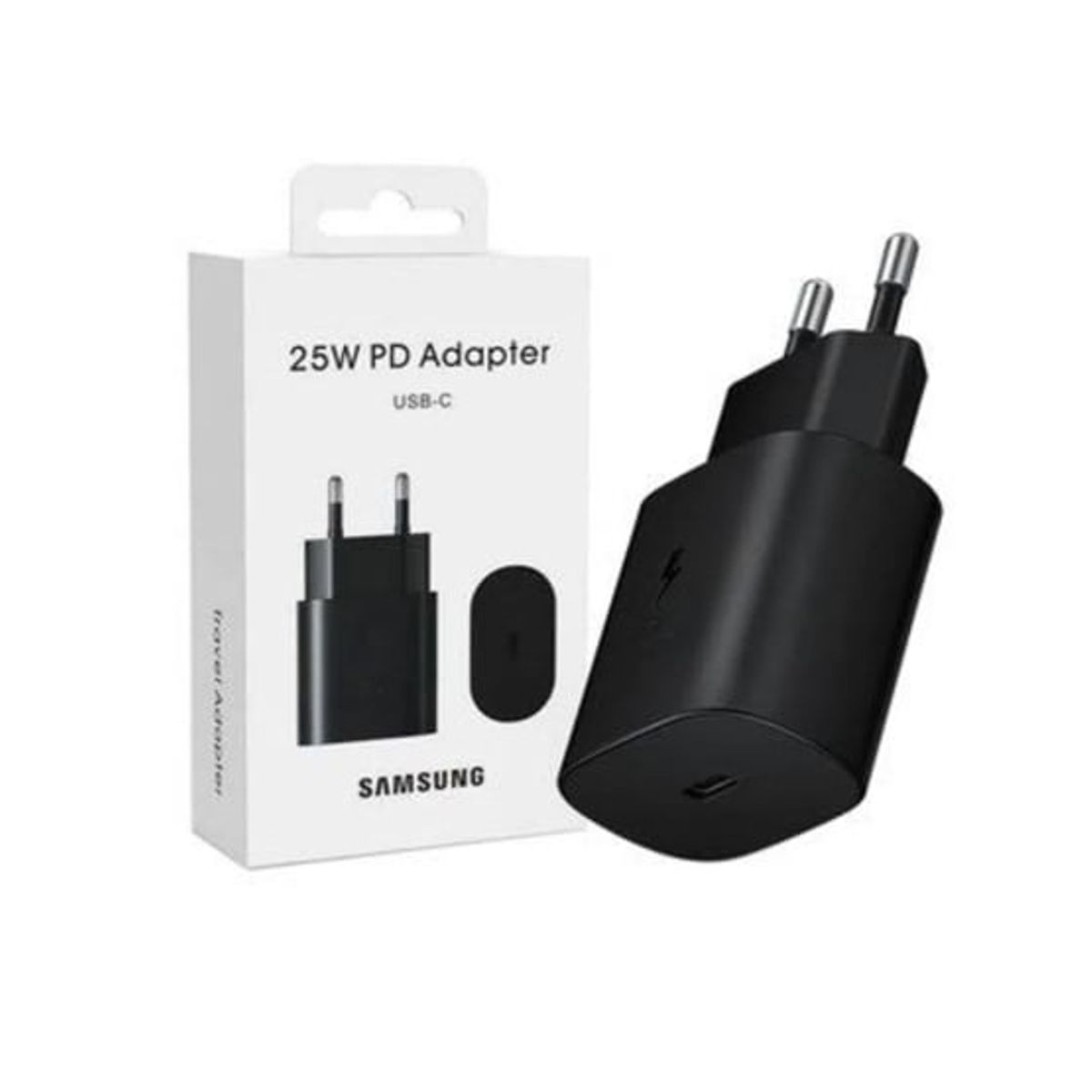 SAMSUNG - ADAPTADOR SAMSUNG  25W CARGA SUPER RAPIDA NEGRO