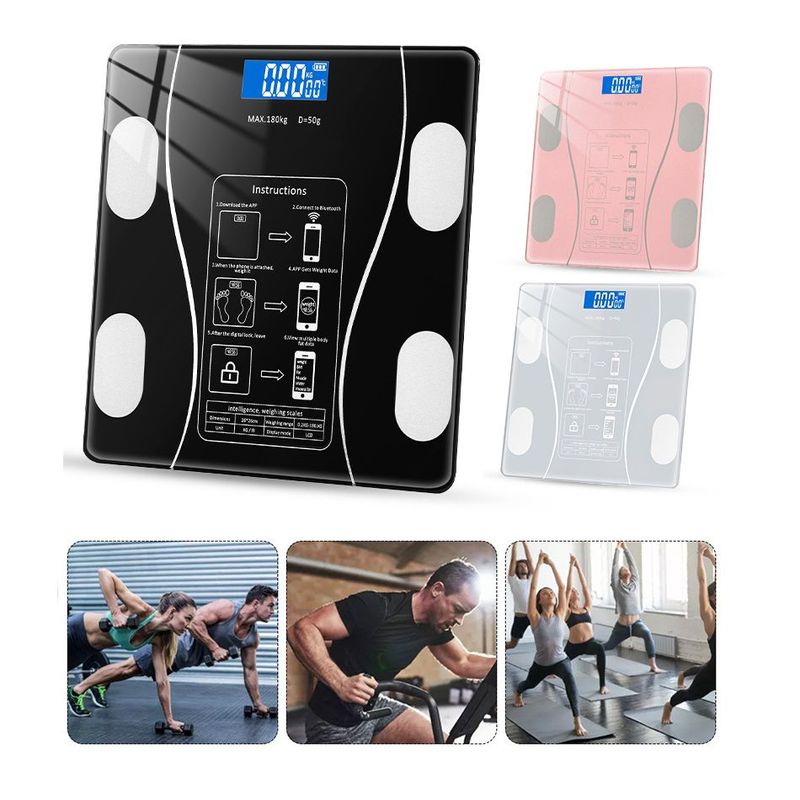 GENERICO - Balanza Báscula de Peso Corporal hasta 180 kg