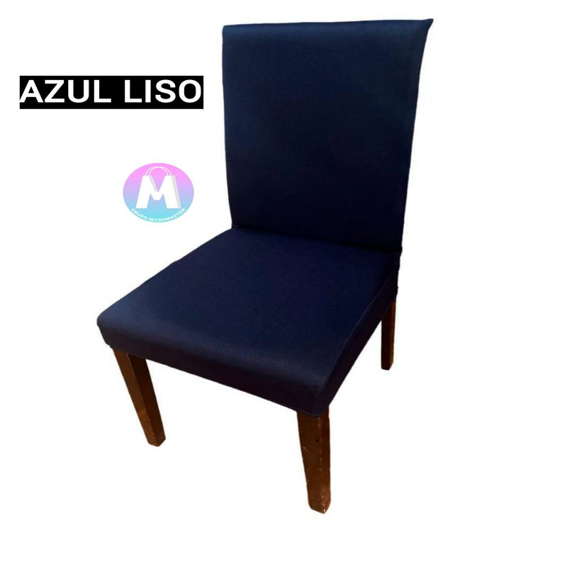 GENERICO - 06 Forros de silla spandex color Azul liso