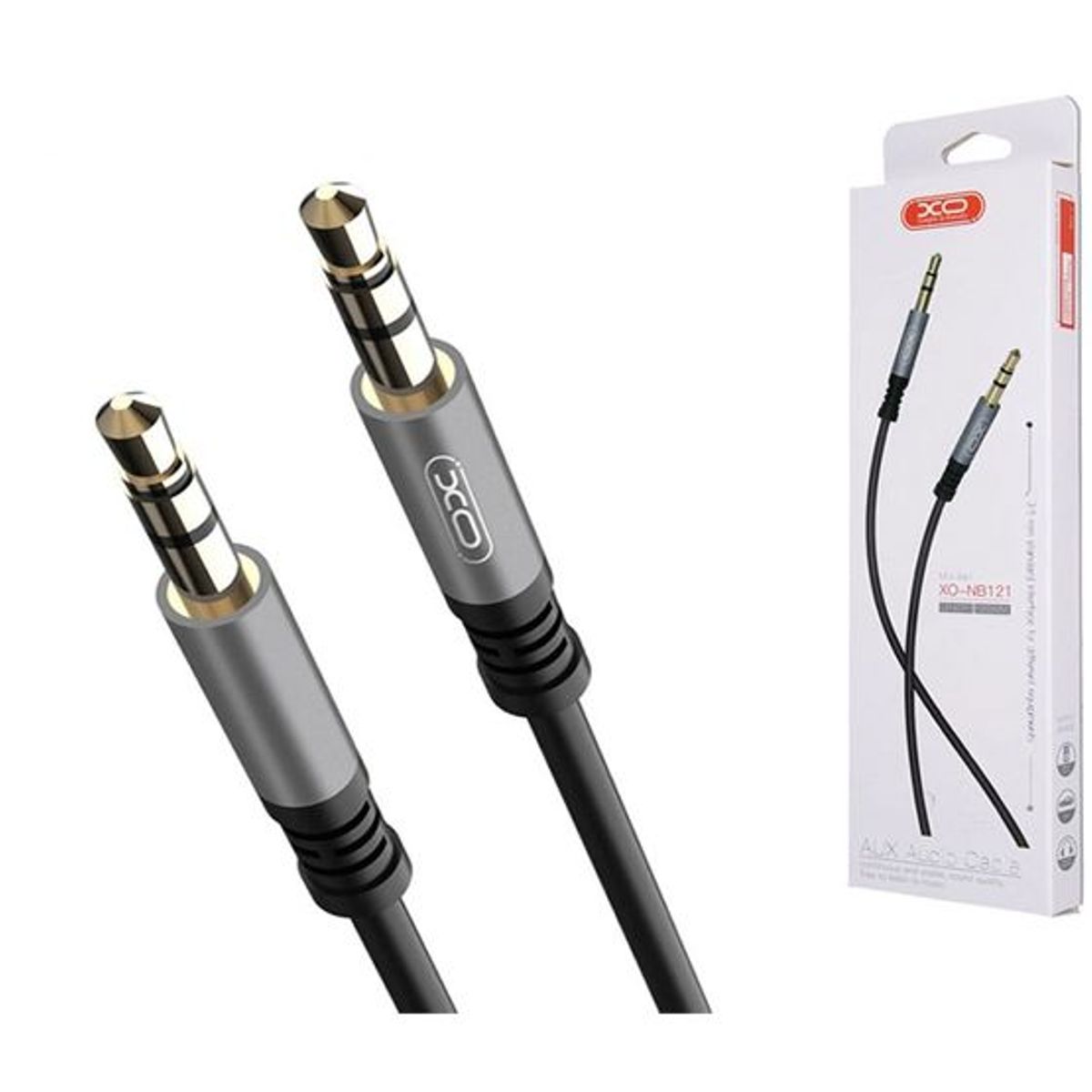XO SIMPLE IS BEAUTY - ADAPTADOR DE AUDIO XO-NB121 CABLE AUX JACK 3.5MM A JACK 3.5MM 1M