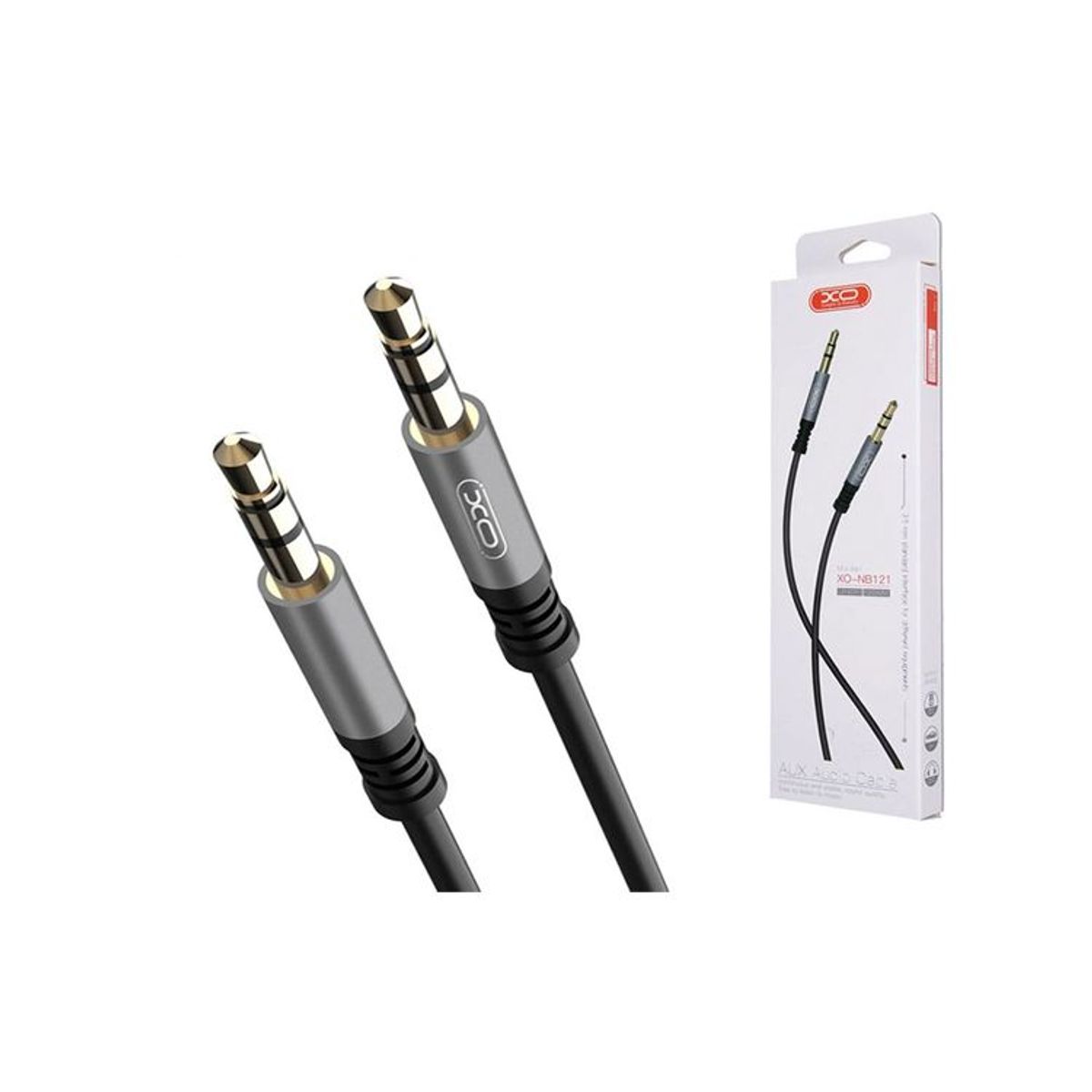 XO SIMPLE IS BEAUTY - ADAPTADOR DE AUDIO XO-NB121 CABLE AUX JACK 3.5MM A JACK 3.5MM 1M