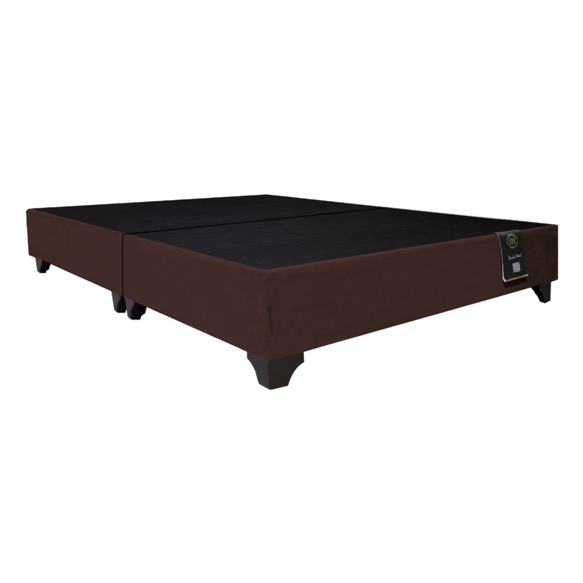 BARAKA HOME - Base De Cama Luton King Americano 198 x 203 2Piezas - Chocolate
