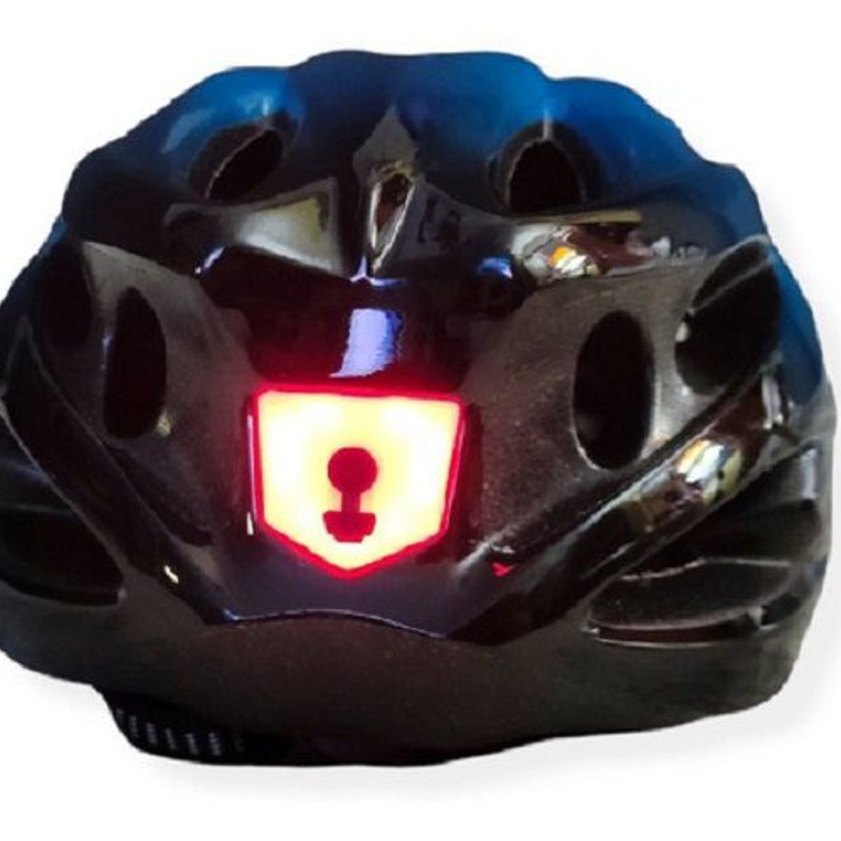 GENERICO - Casco De Bicicleta Adulto Luz Led Trasera Recargable  Cable