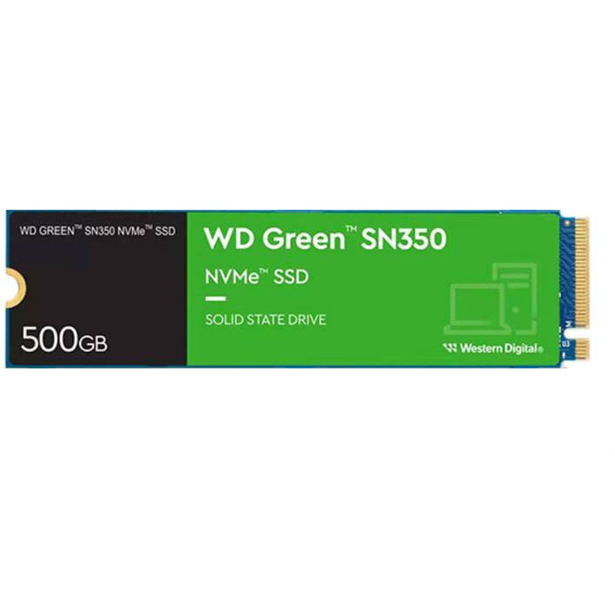 WESTERN DIGITAL - Disco ssd wd green sn350 500gb nvme m2 2280 pcie