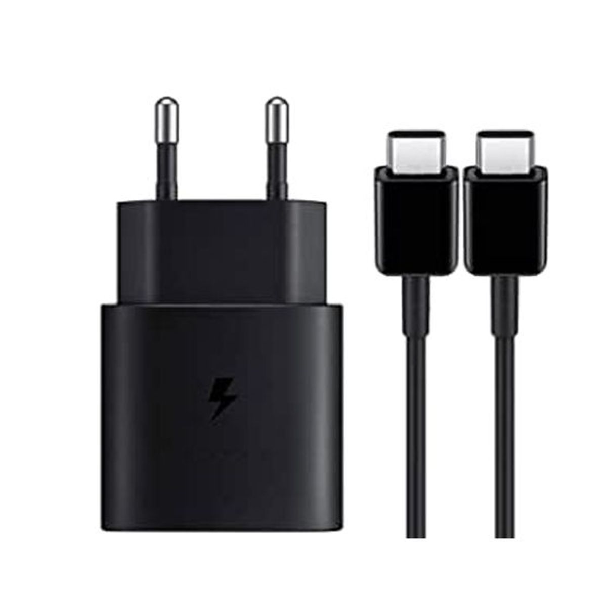 SAMSUNG - CARGADOR AMSUNG 25W EU Y CABLE TIPO C A C CARGA RÁPIDA