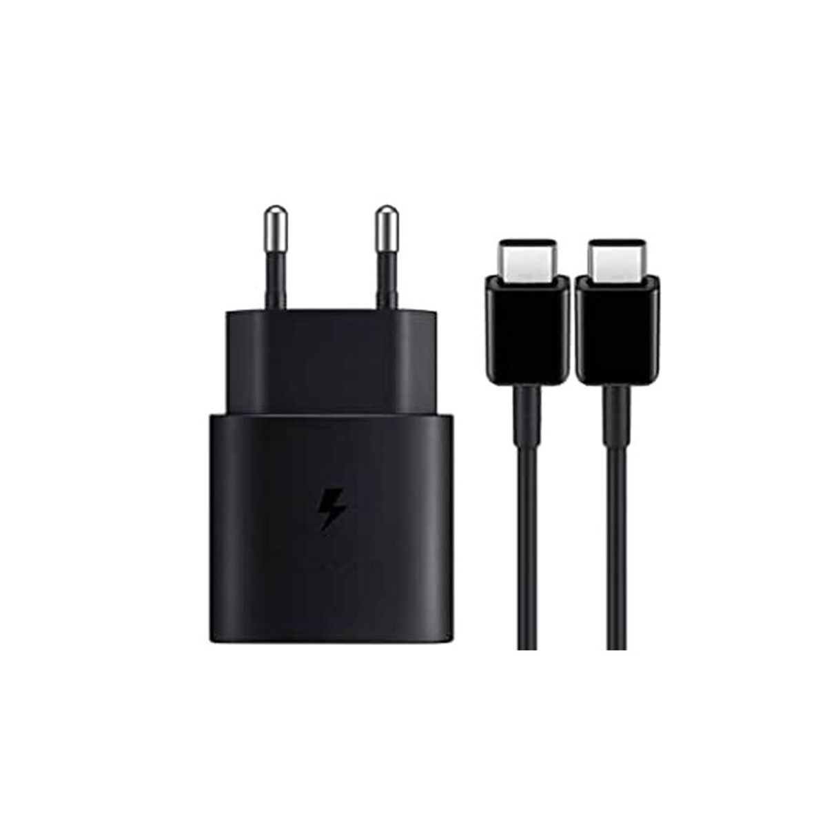 SAMSUNG - CARGADOR AMSUNG 25W EU Y CABLE TIPO C A C CARGA RÁPIDA
