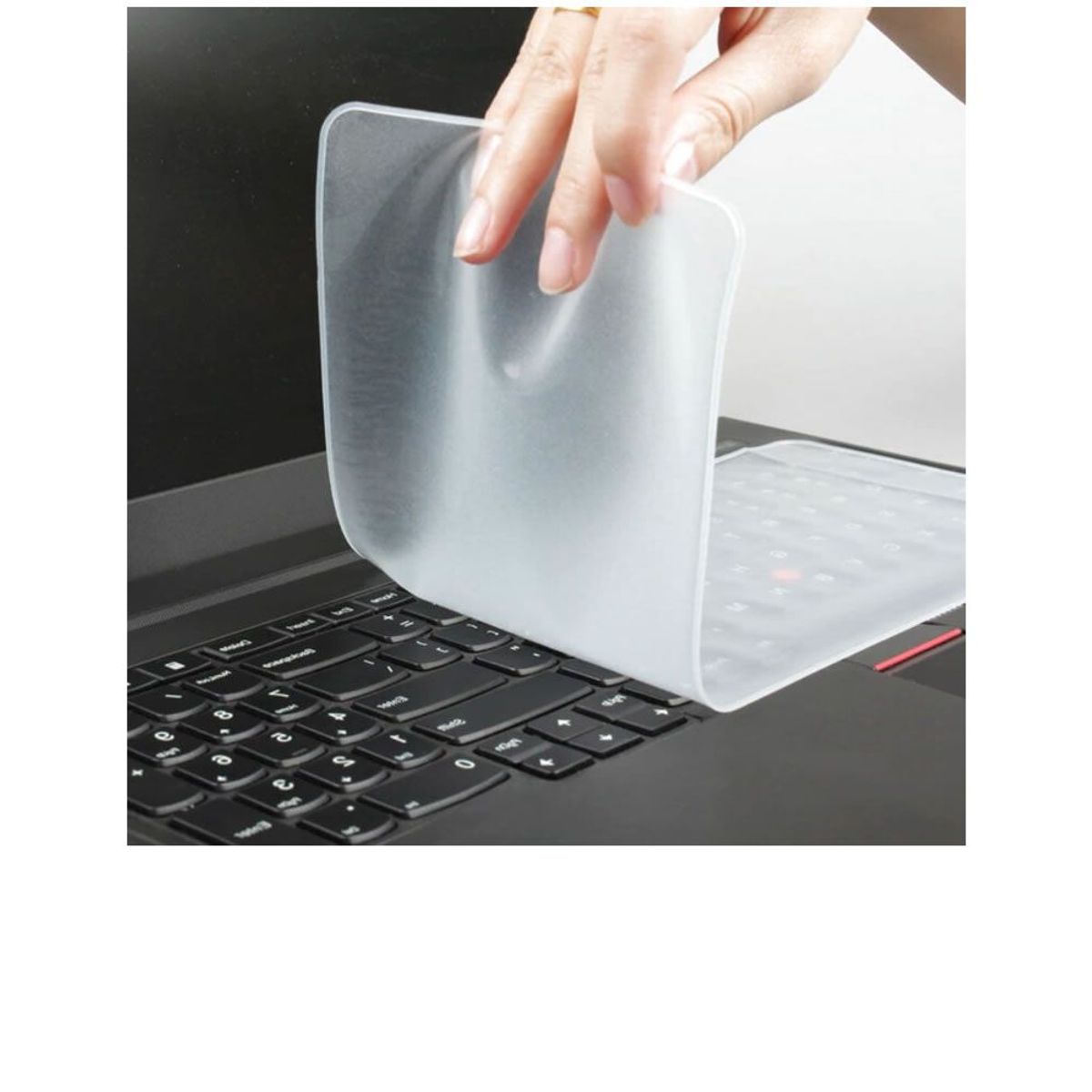 UNIVERSAL - Protector de Teclado Laptop Universal Blanco