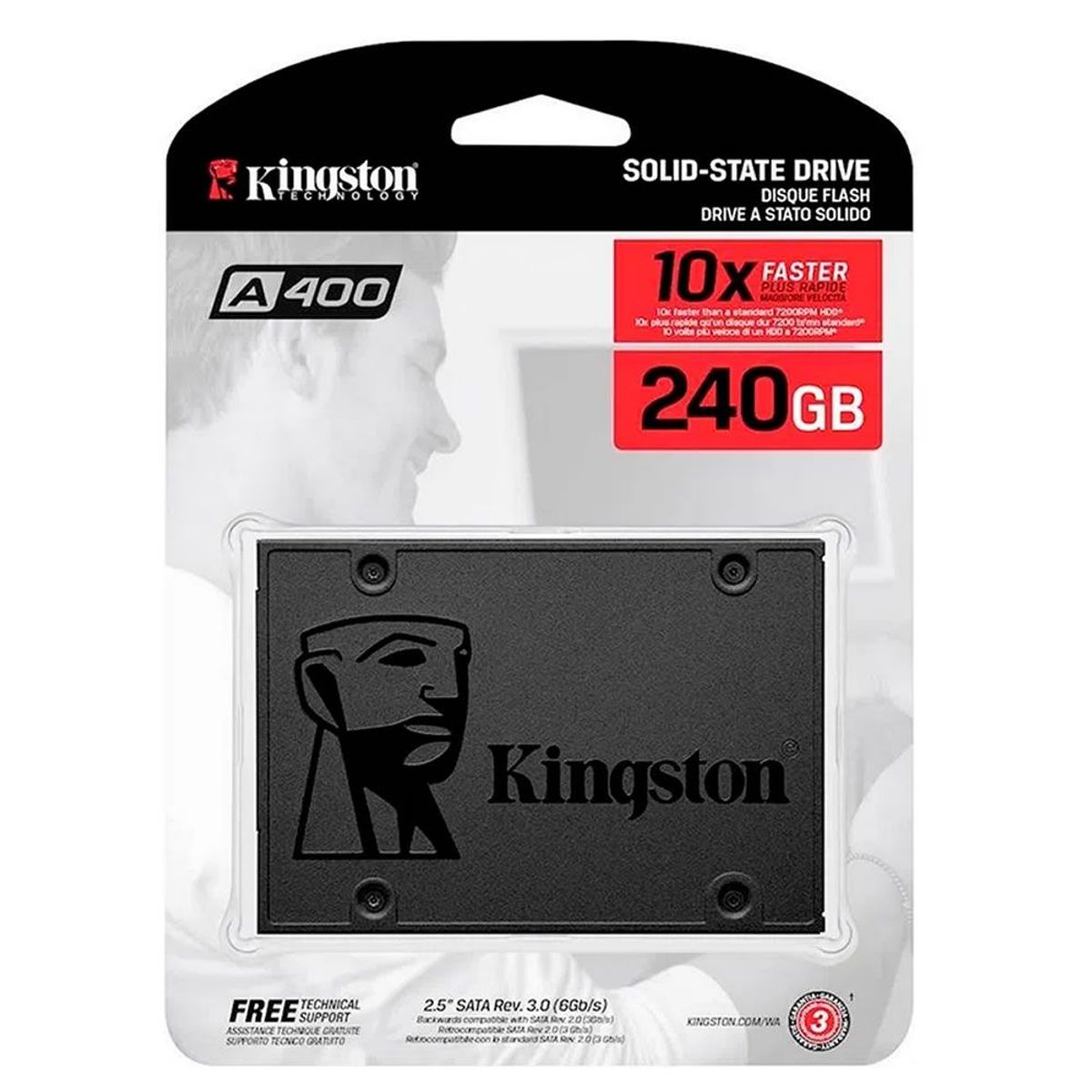 KINGSTON - Disco Sólido Kingston 240 GB-SSDNow A400