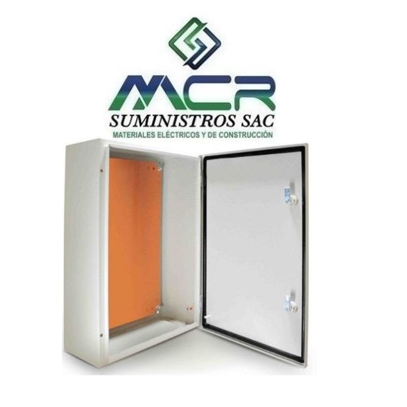 GENERICO - TABLERO METALICO PARA  ADOSAR 100X80X30cm IP66 CON PLACA METALICA