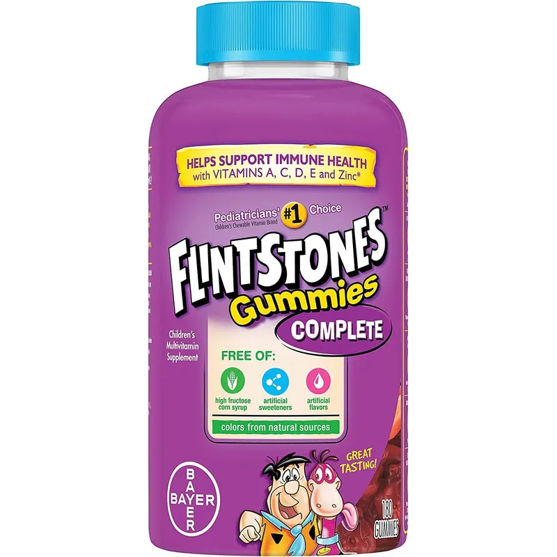 BAYER - Multivitaminico flintstones niños gummies x 180 gomas
