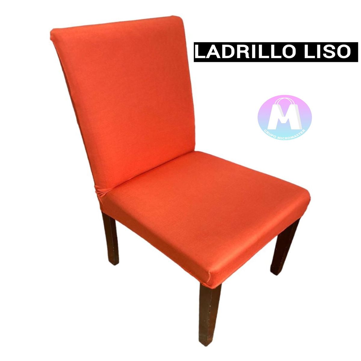 GENERICO - 08 Forros de silla spandex color ladrillo