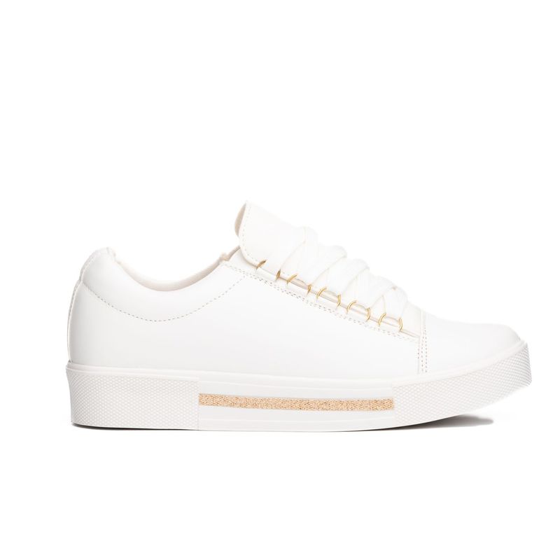 NEBULA - Zapatilla Leticia - Nébula - Blanco Dorado